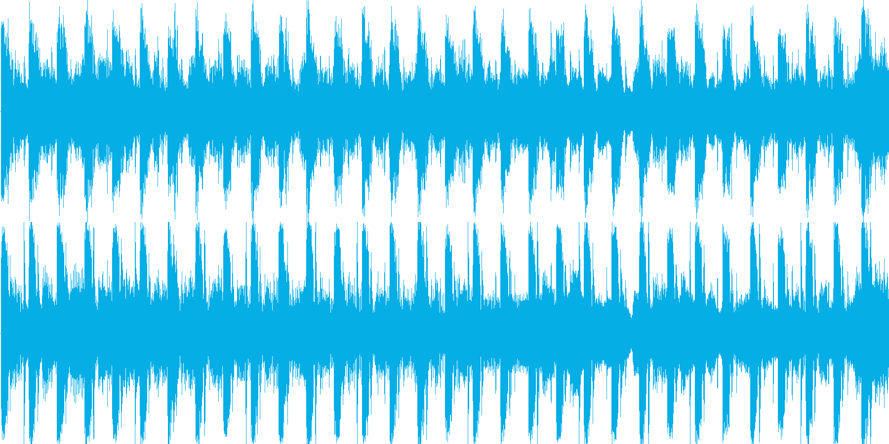 リズムを強調した楽曲です。の再生済みの波形