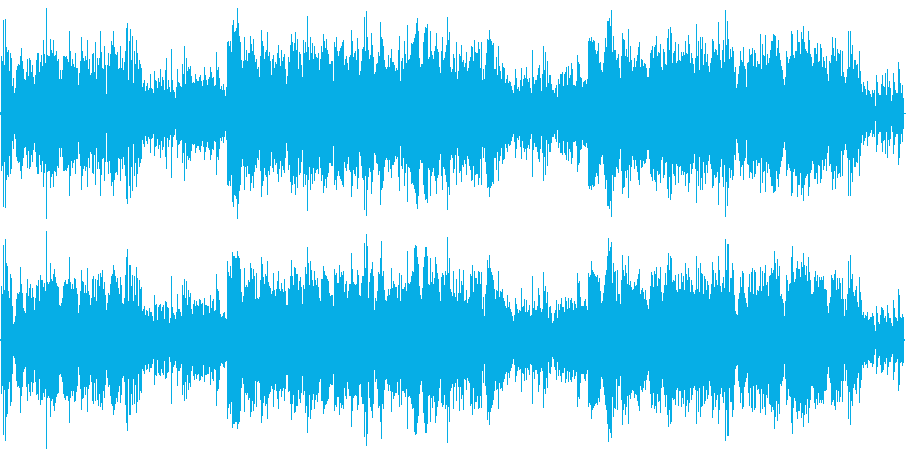 パーカッションDubstepの再生済みの波形