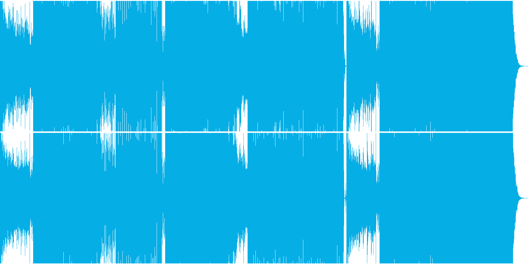 ラップも入って楽しいシンセ系EDMの再生済みの波形
