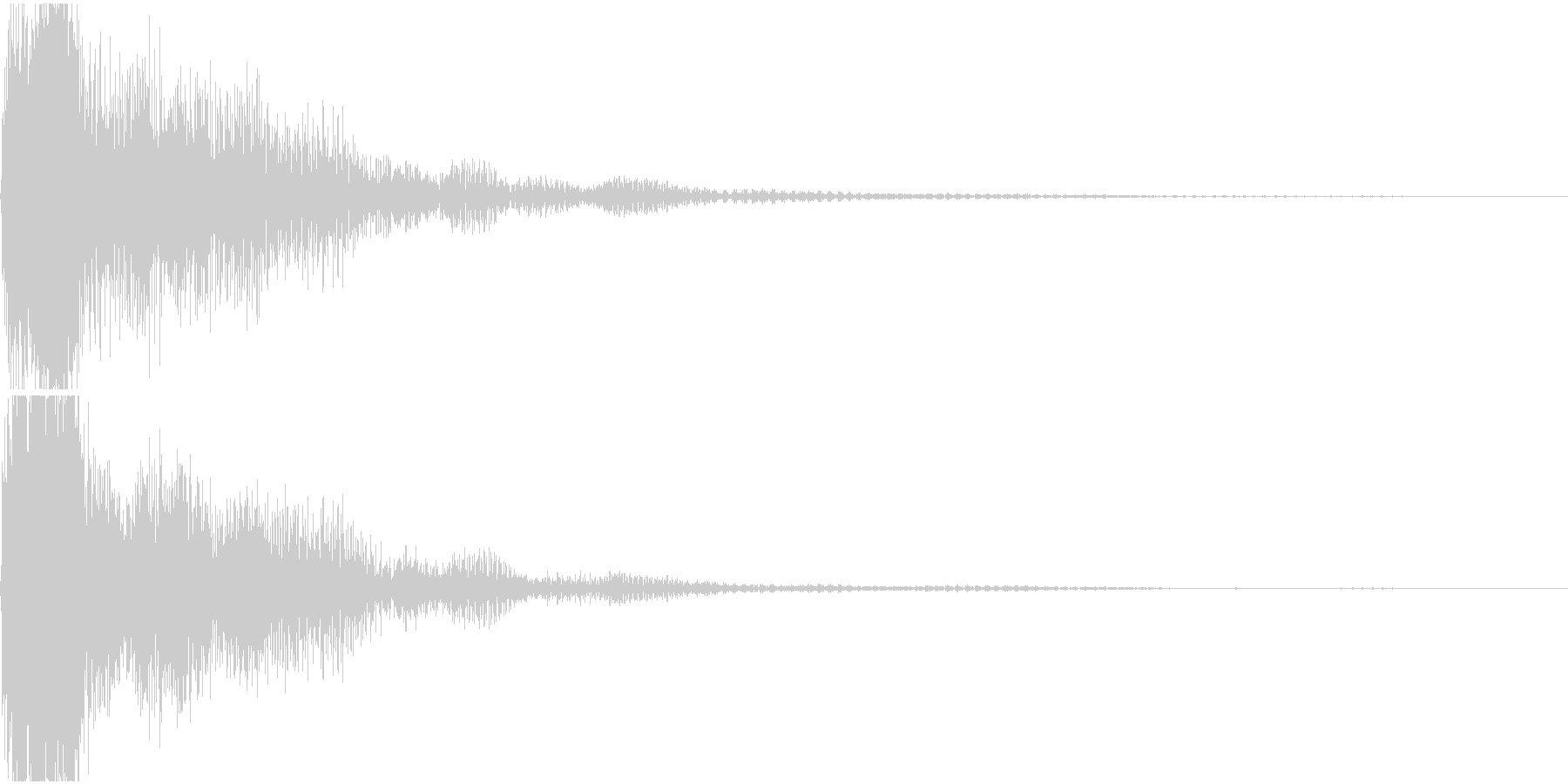 ファ♯/ソ♭単音のオーケストラルヒットの未再生の波形