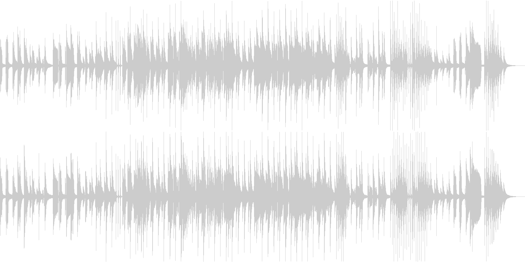 ピアノ弾き語りの優しい音楽の未再生の波形