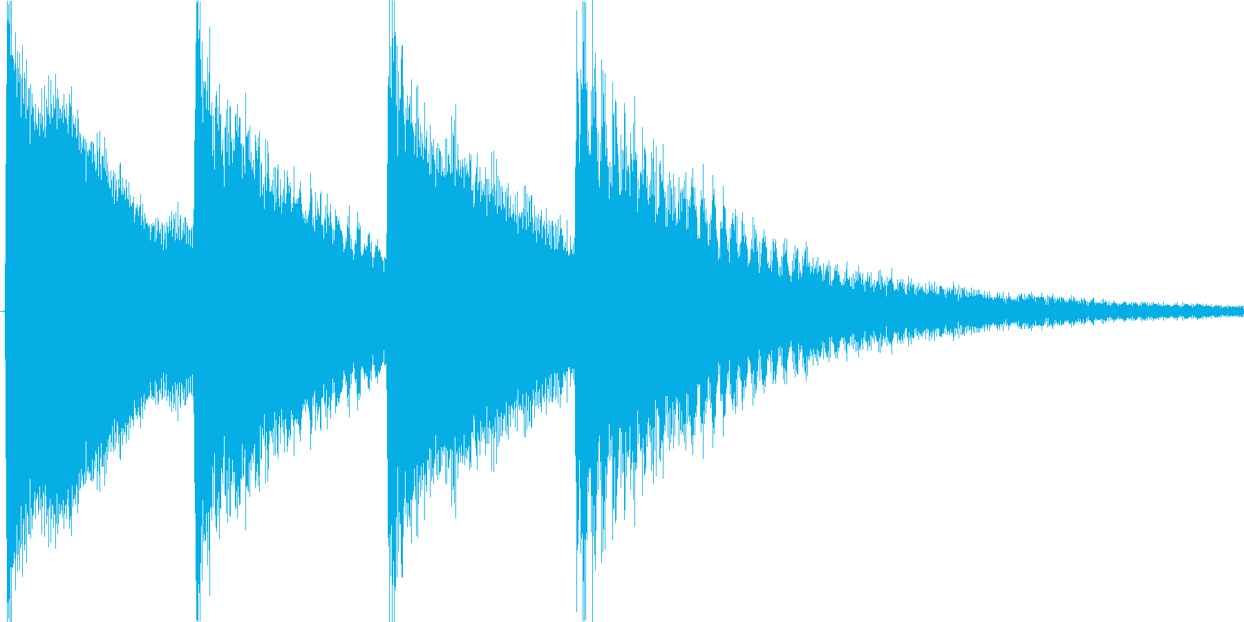 学校のチャイム音ですの再生済みの波形