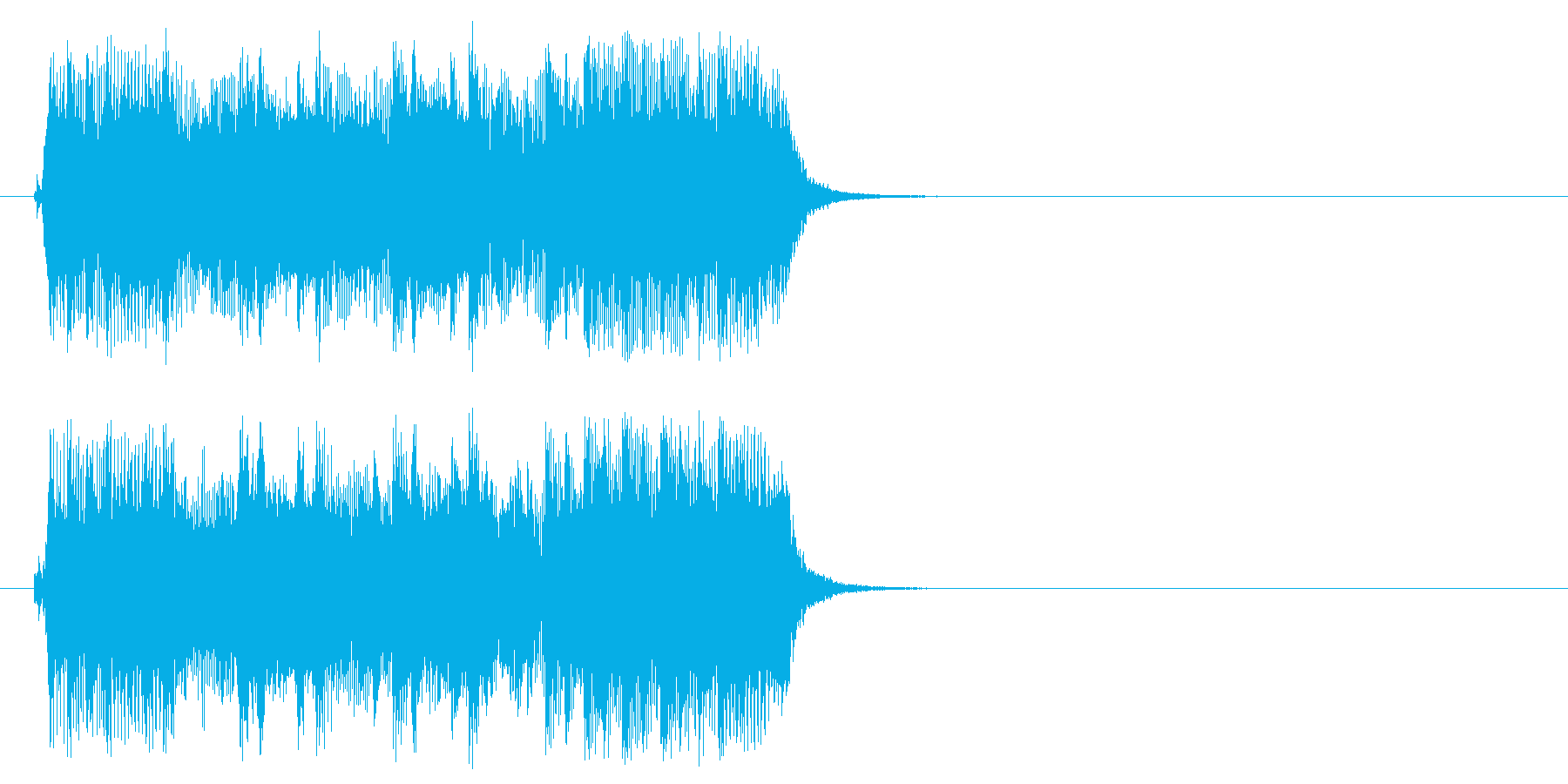 ロック/ヘヴィ・メタル系ジングルの再生済みの波形