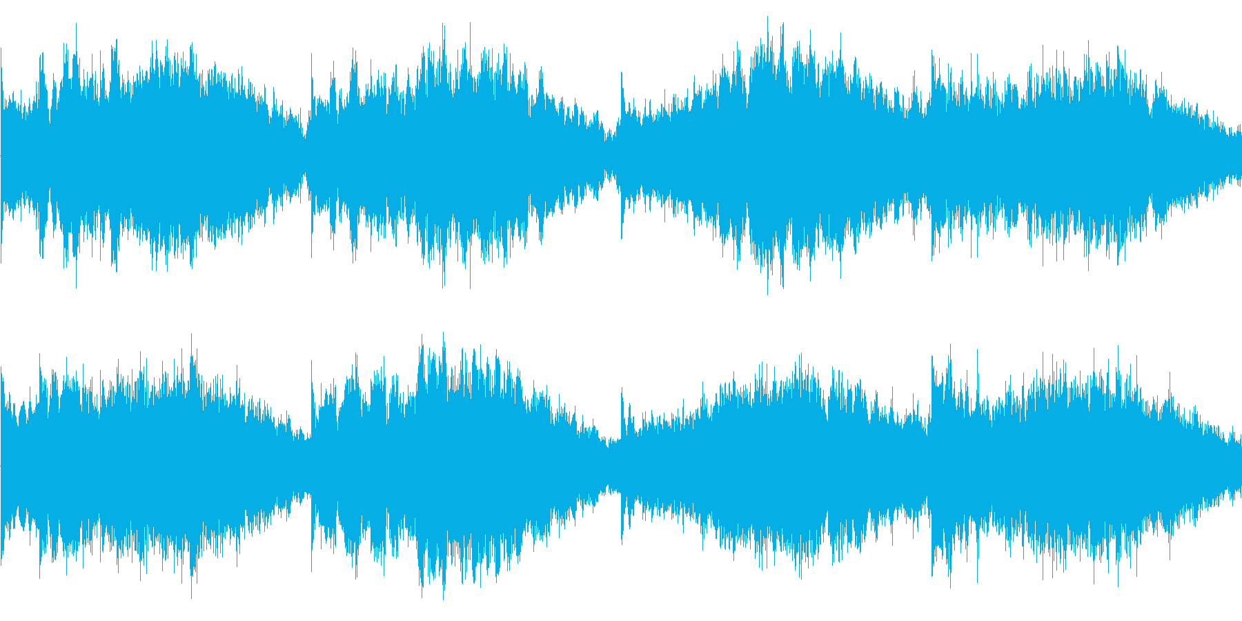 テクノを強く意識した楽曲です。繰り返し…の再生済みの波形