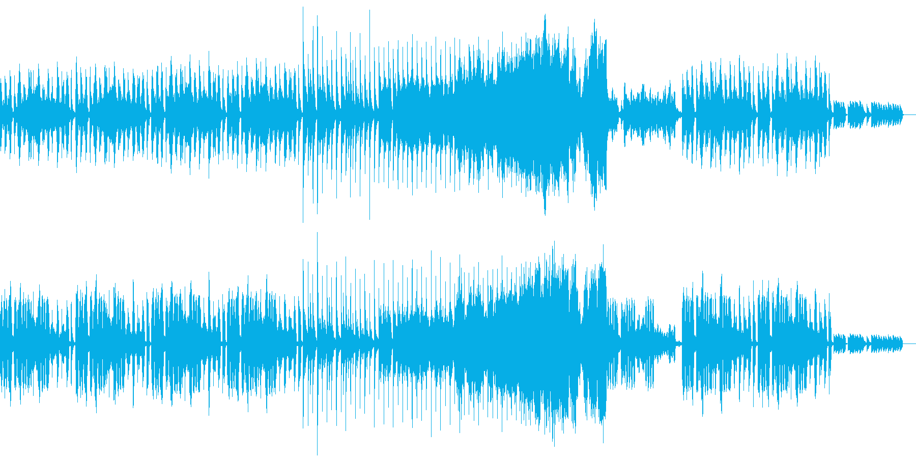 ハロウィン用BGM②少しコミカルな曲の再生済みの波形