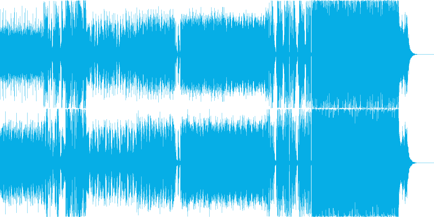 近未来的な楽曲ですの再生済みの波形