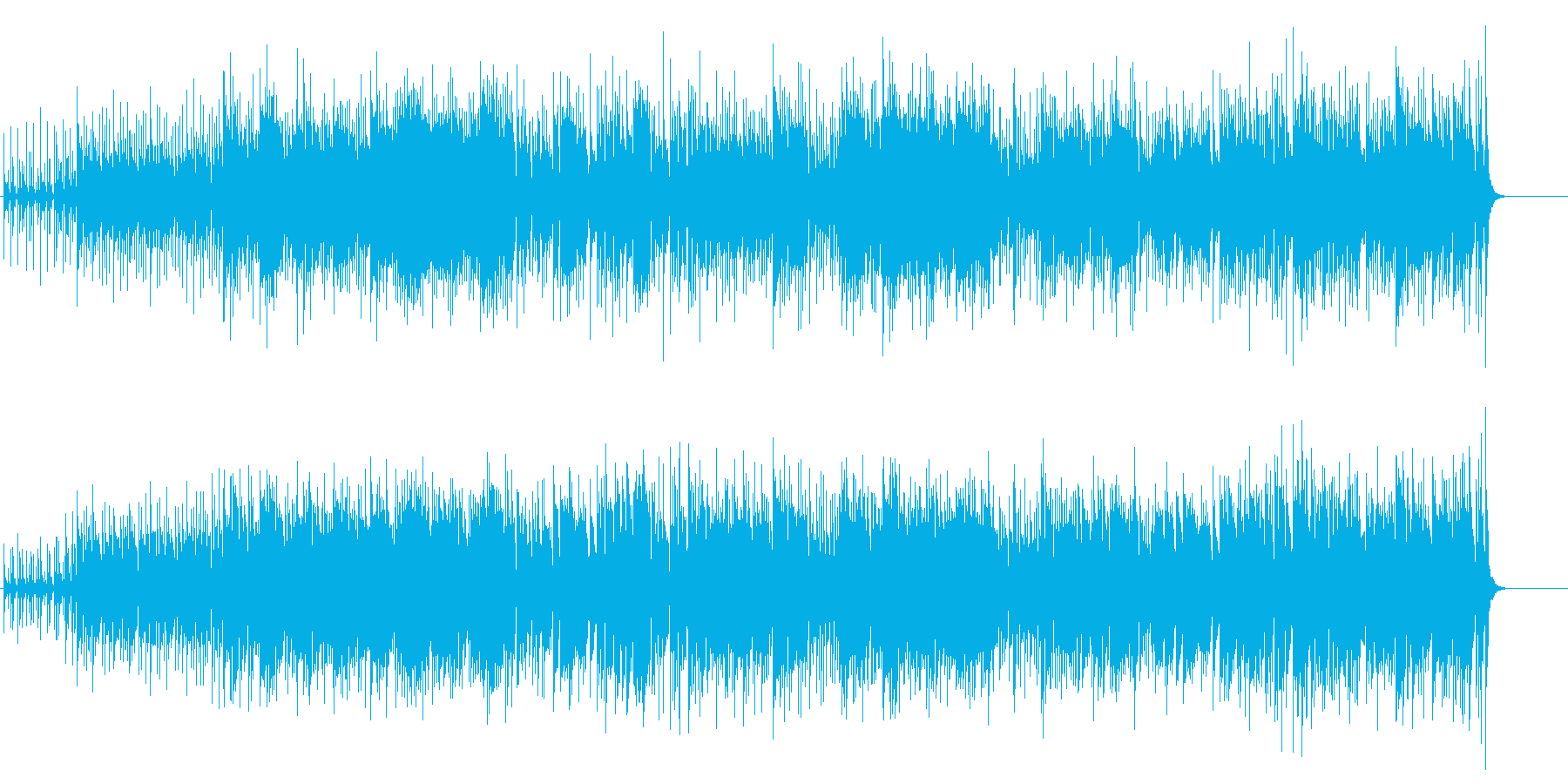 ゆれる恋心のボサノバの再生済みの波形