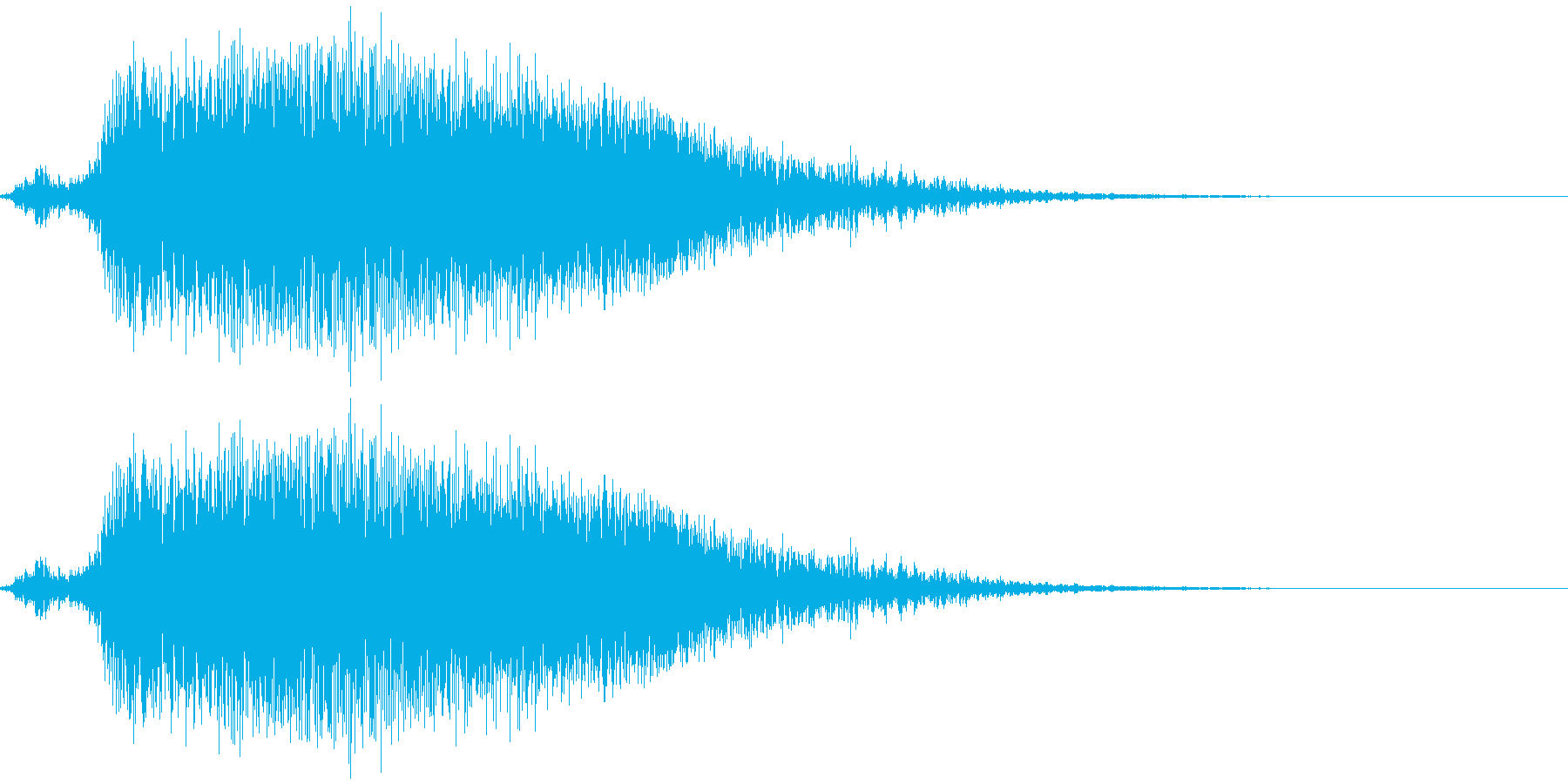 発射音(ピシュン)の再生済みの波形