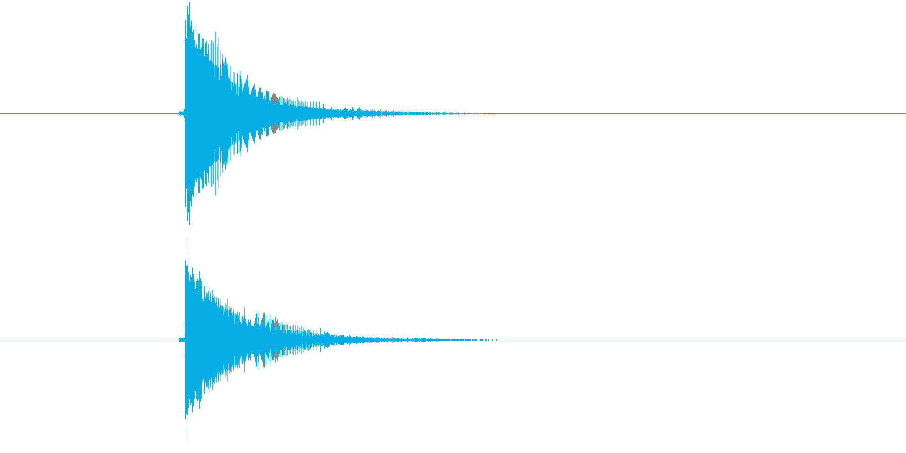 チューン!電子音系の発砲音の再生済みの波形