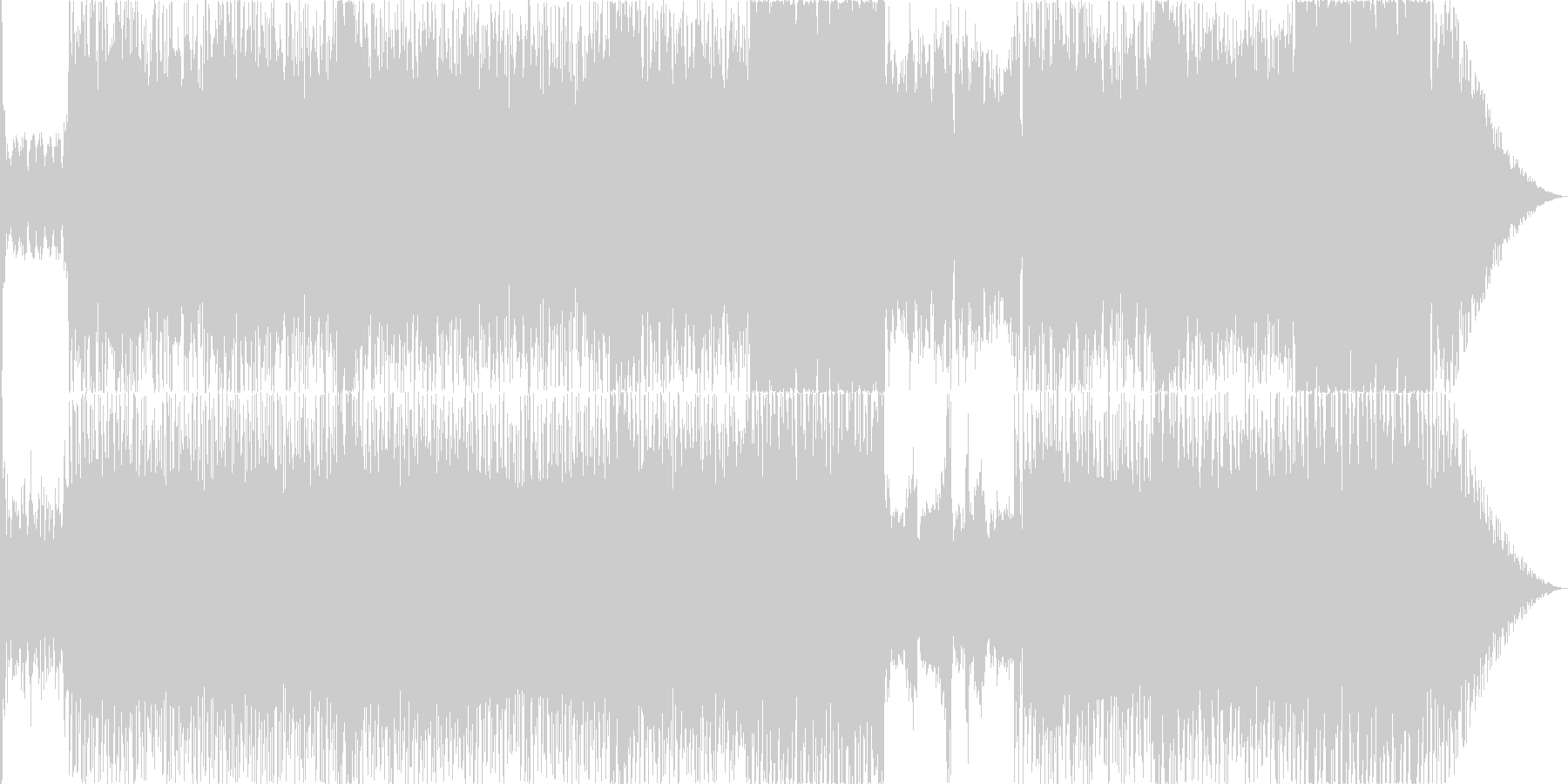 神秘的で不思議な雰囲気のBGM2の未再生の波形