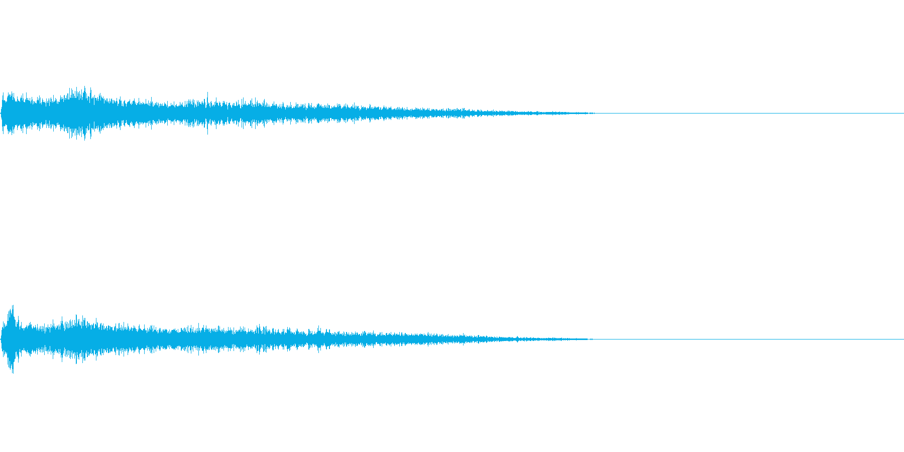 C♯メジャー インパクト音 衝撃音の再生済みの波形