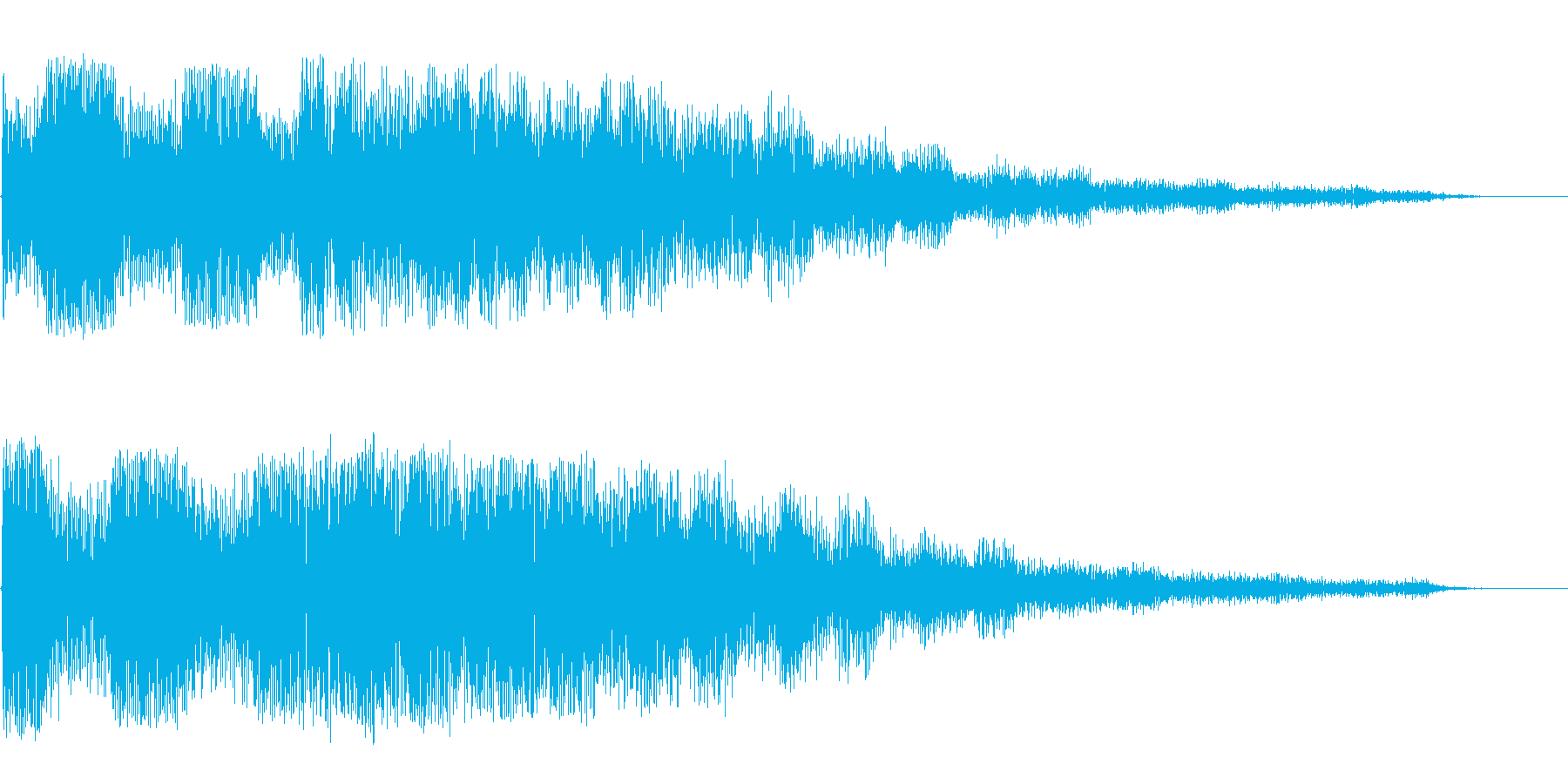 異世界を感じさせる不思議な音の再生済みの波形