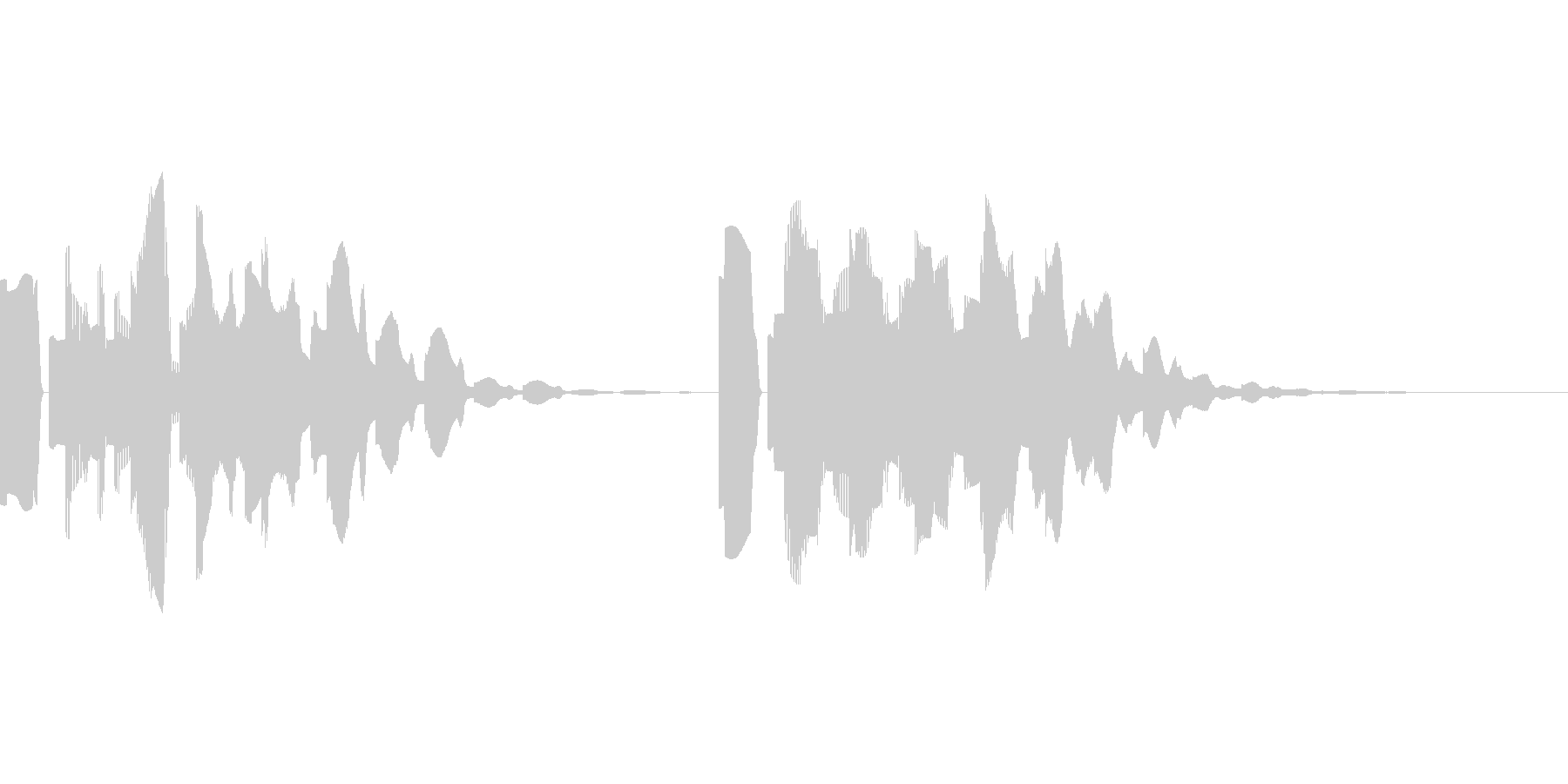 着信音、お知らせ音、アラーム音の未再生の波形