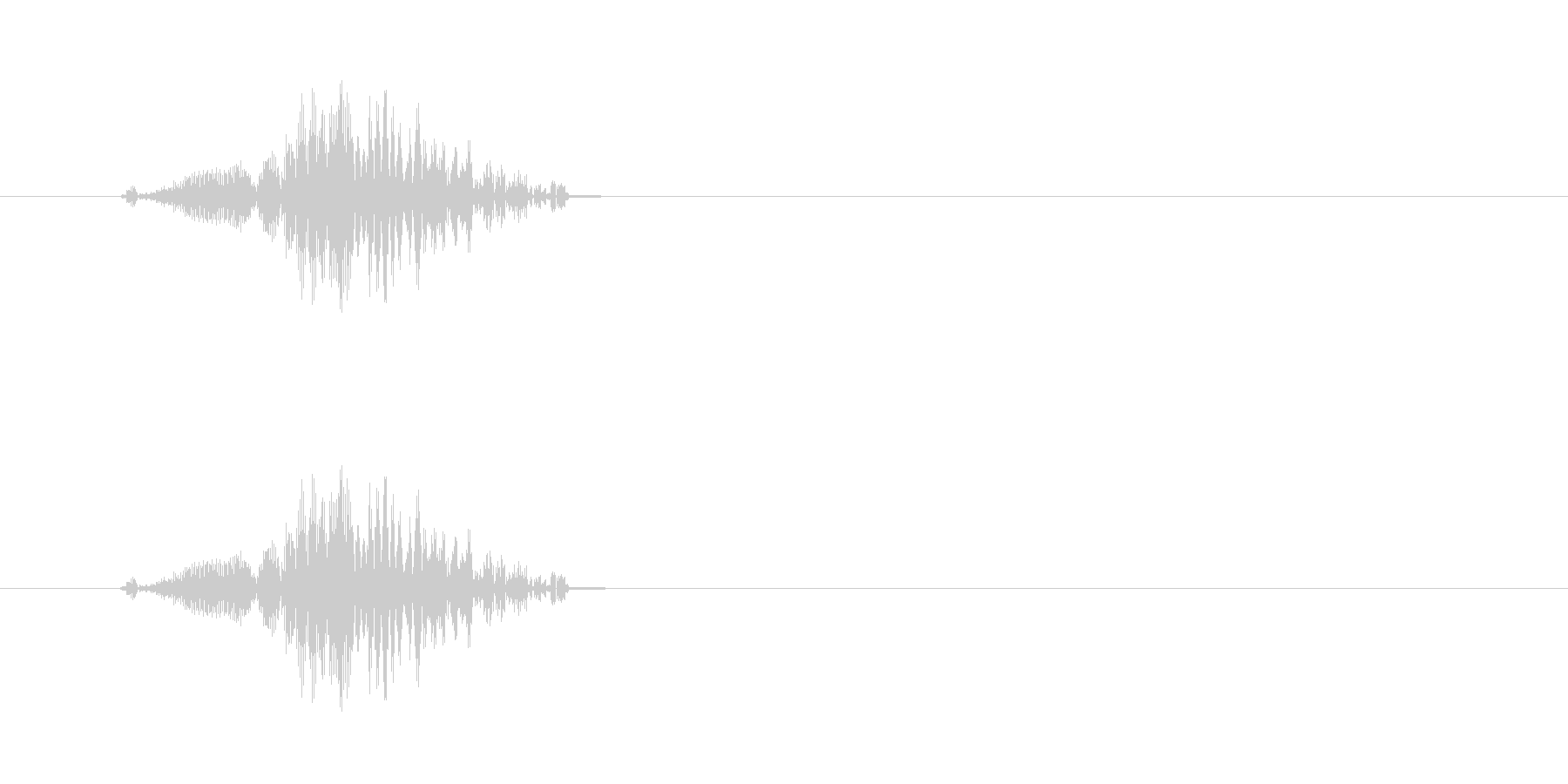 チュイッ(ビーム音色)の未再生の波形