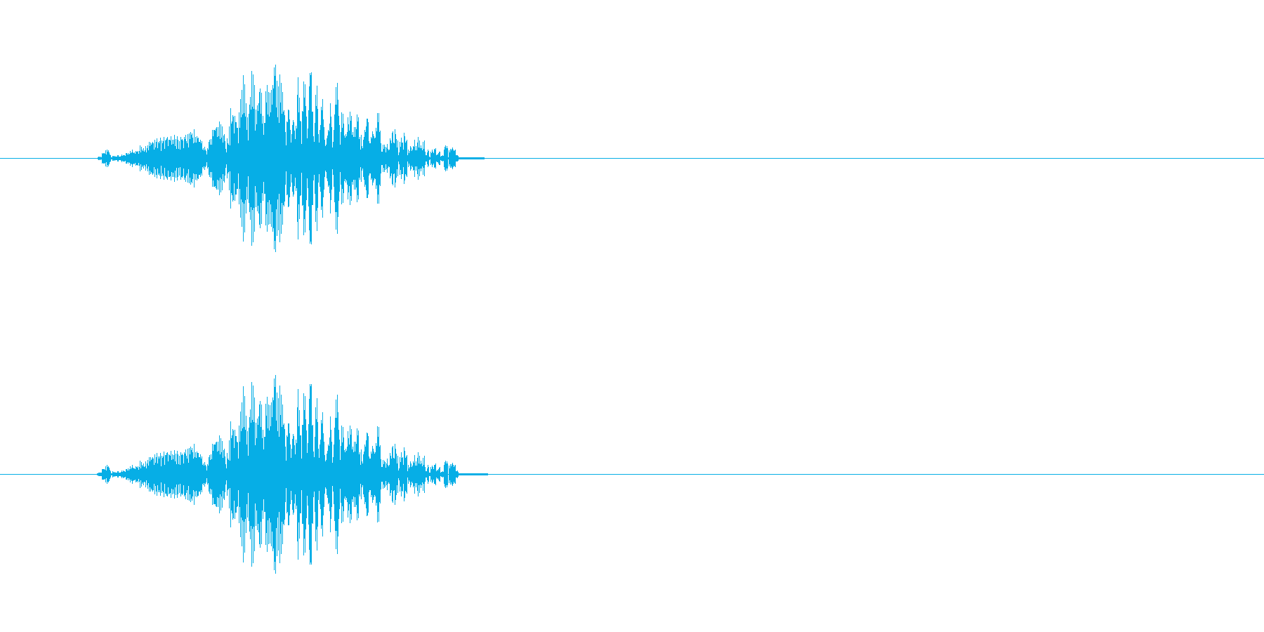 チュイッ(ビーム音色)の再生済みの波形