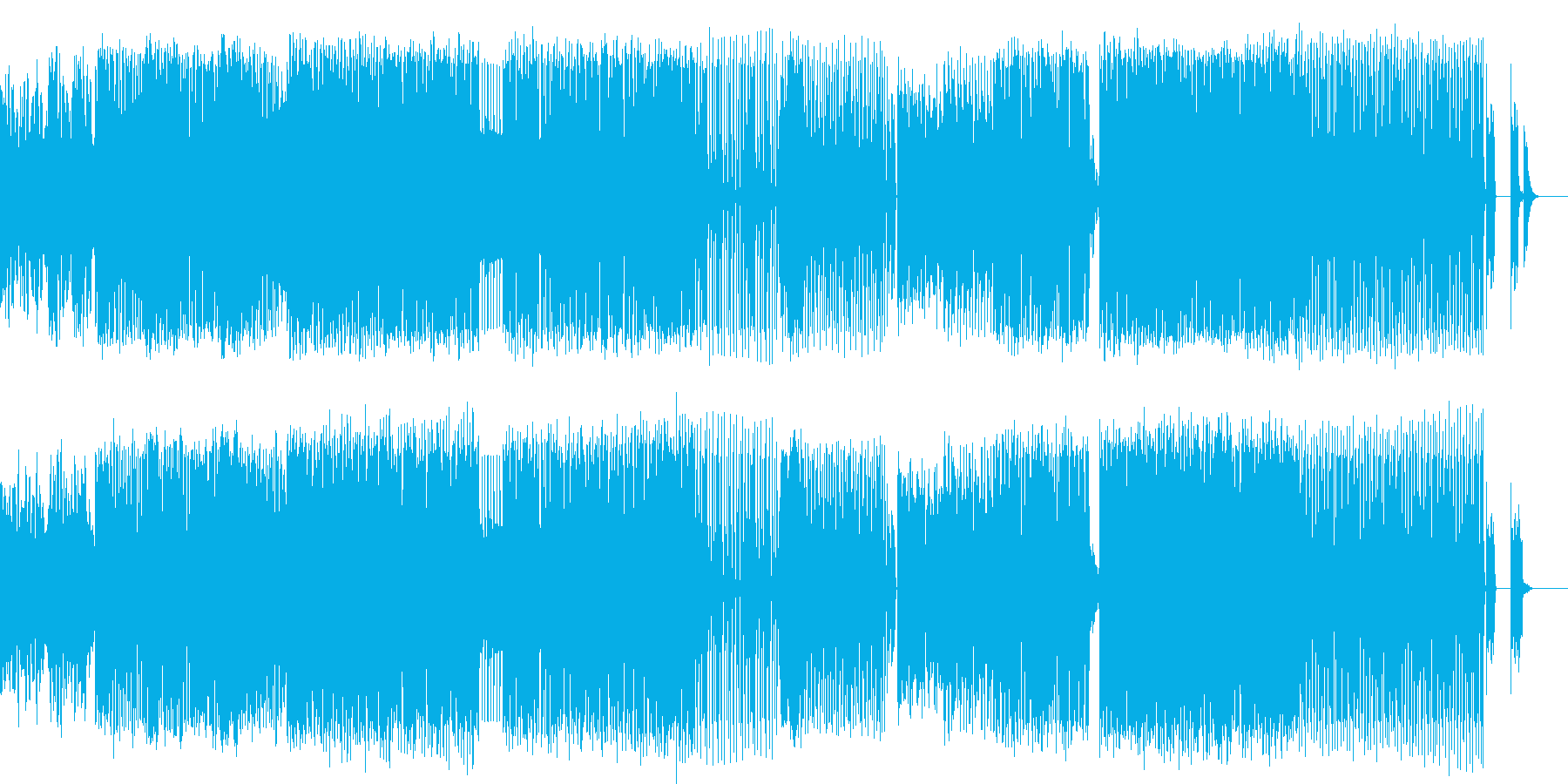 爽やかなHouseMusicの再生済みの波形