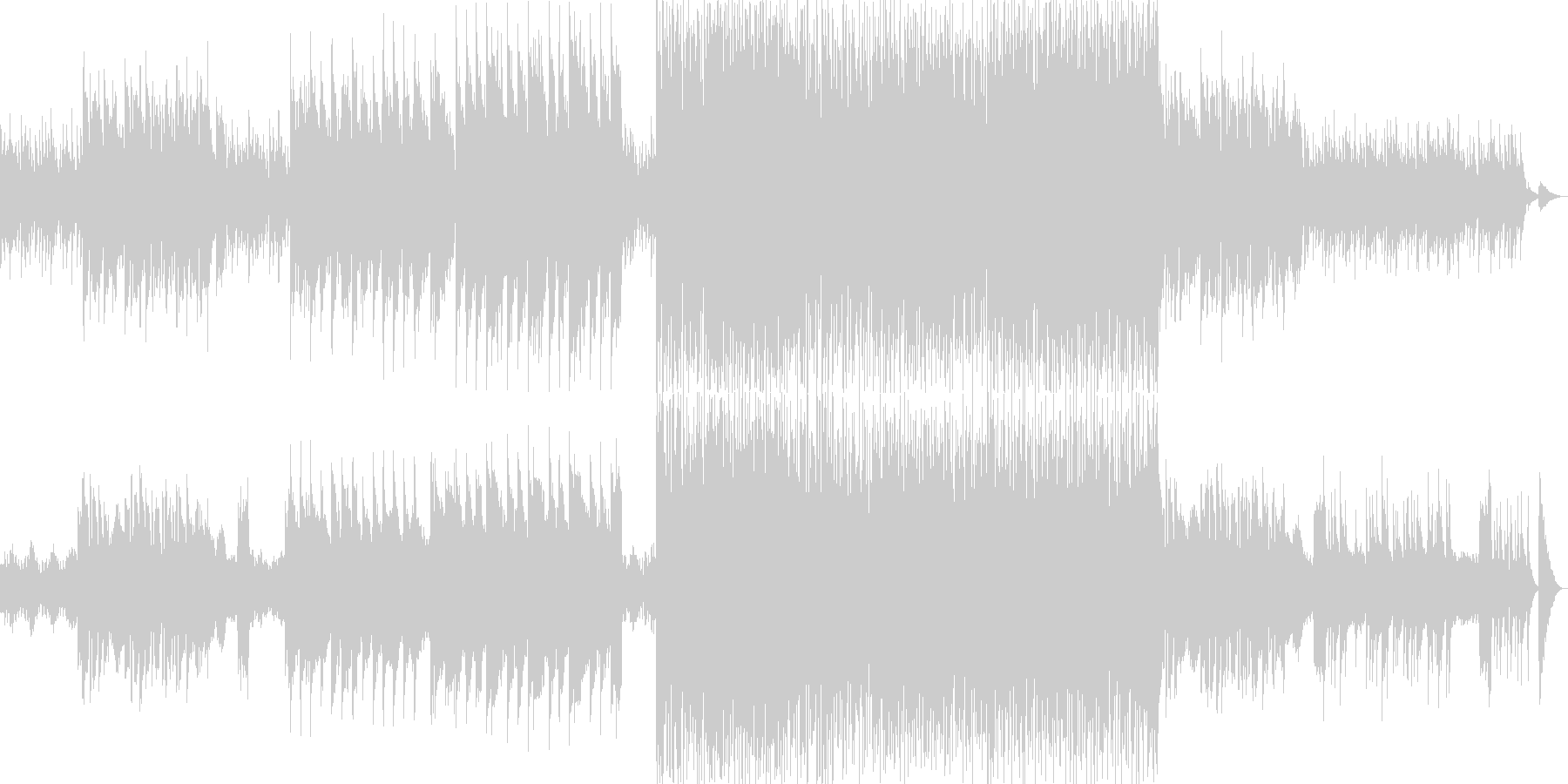 北欧の静かな森をイメージした曲の未再生の波形