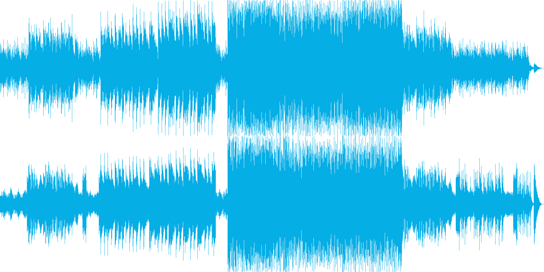 北欧の静かな森をイメージした曲の再生済みの波形
