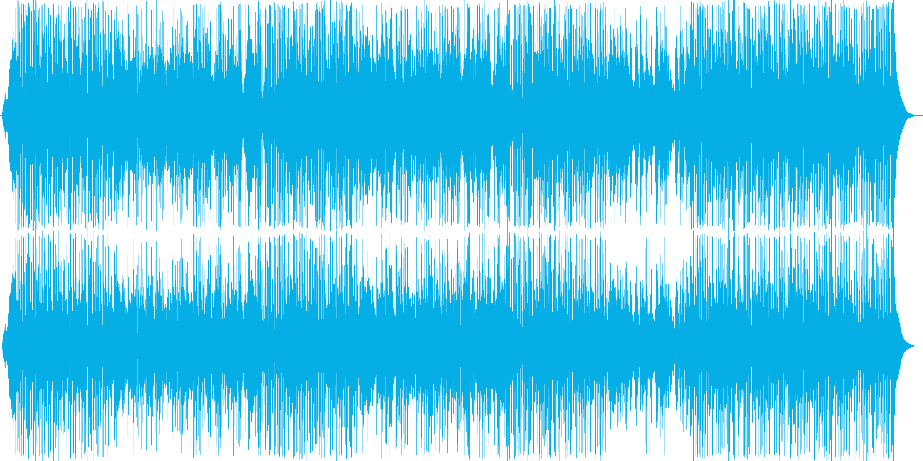 番組オープニングなどに。爽やかで軽快な曲の再生済みの波形