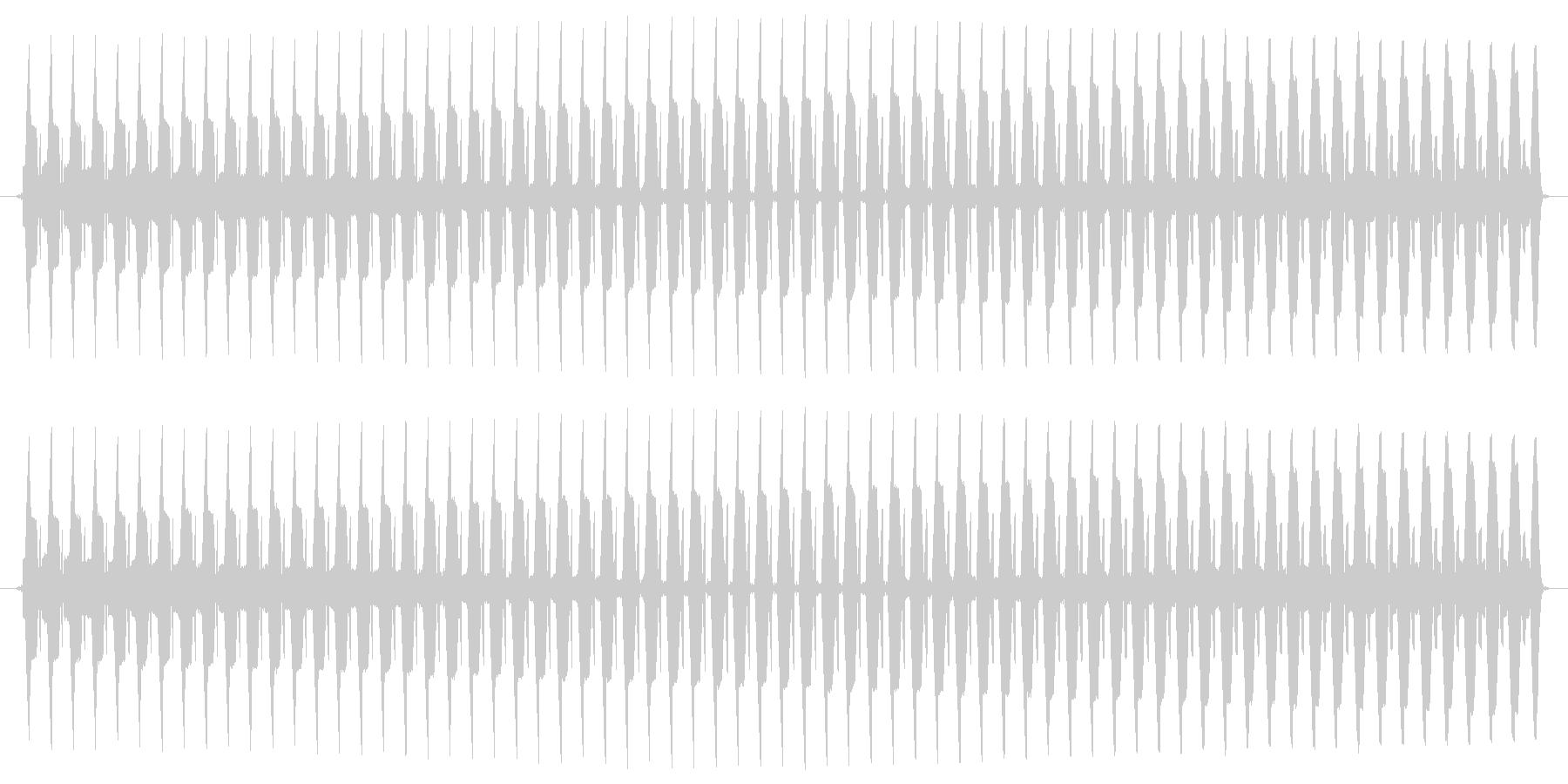 ヴー。クイズ不正解・ブザー音の未再生の波形