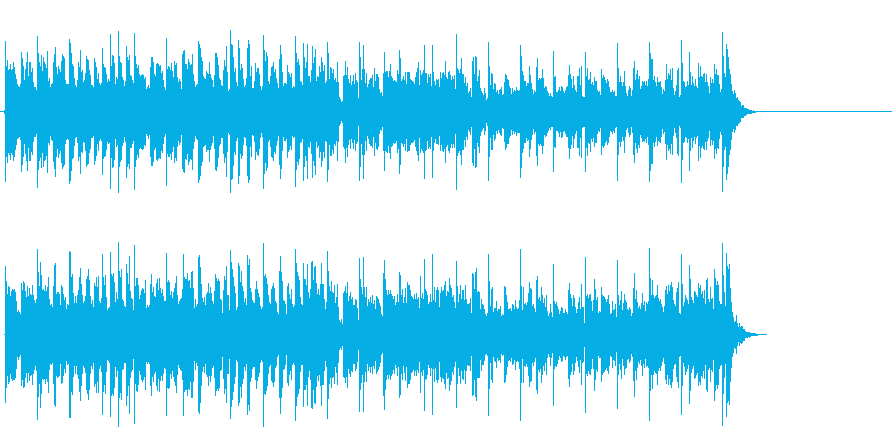 力強いファンク ポップ(サビ)の再生済みの波形