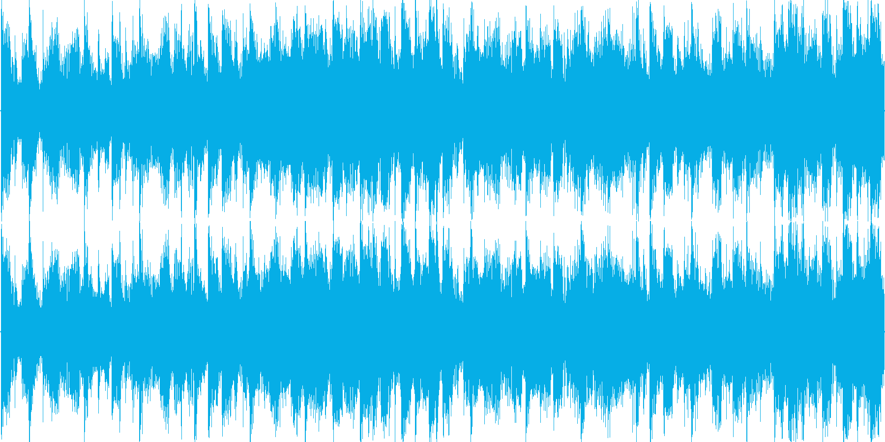 空間的な音響を駆使したループ楽曲です。の再生済みの波形