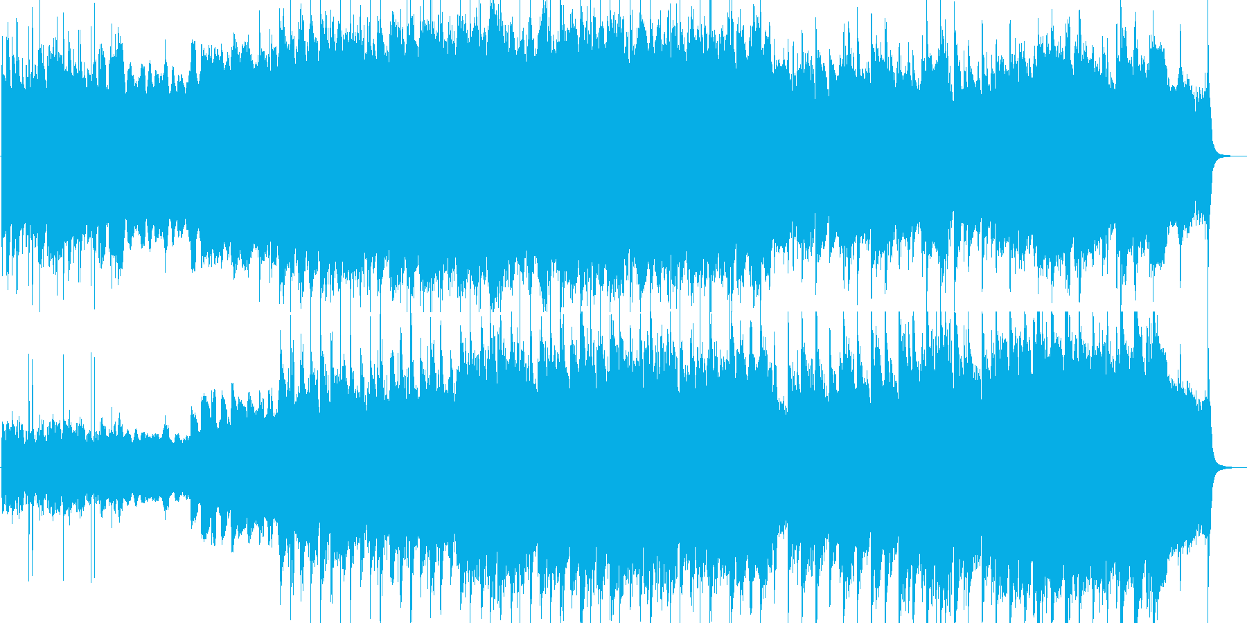 ケルトの儀式的な曲の再生済みの波形