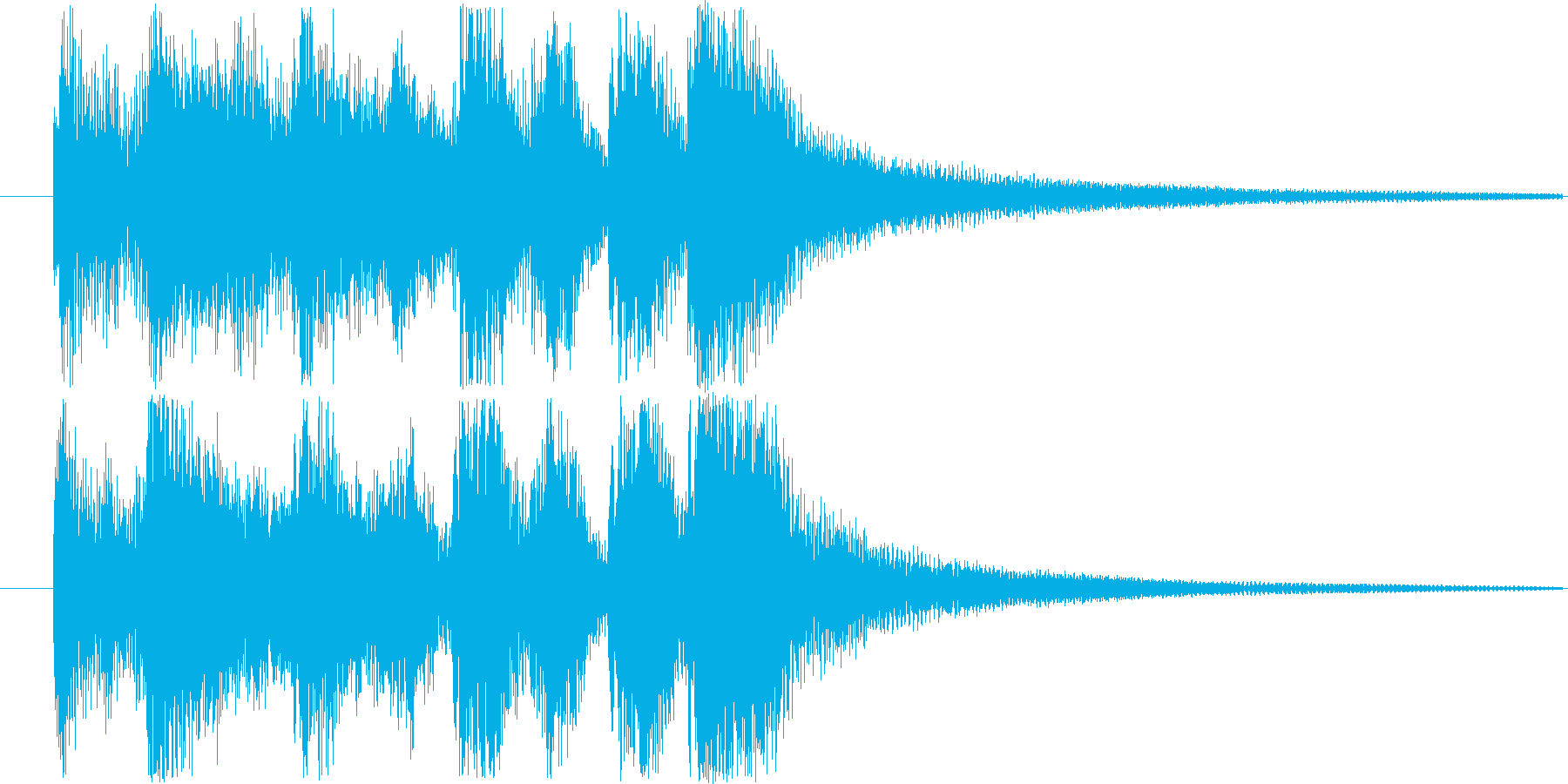 レベルアップやクリア時の効果音・SEの再生済みの波形