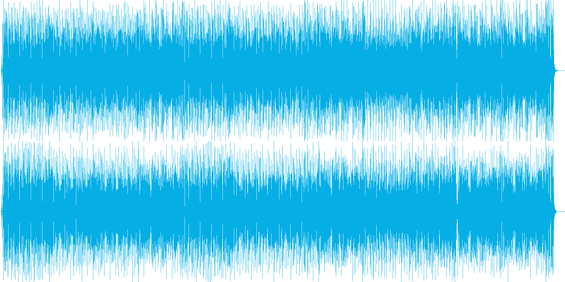 陽気なシンセ打楽器などの曲の再生済みの波形