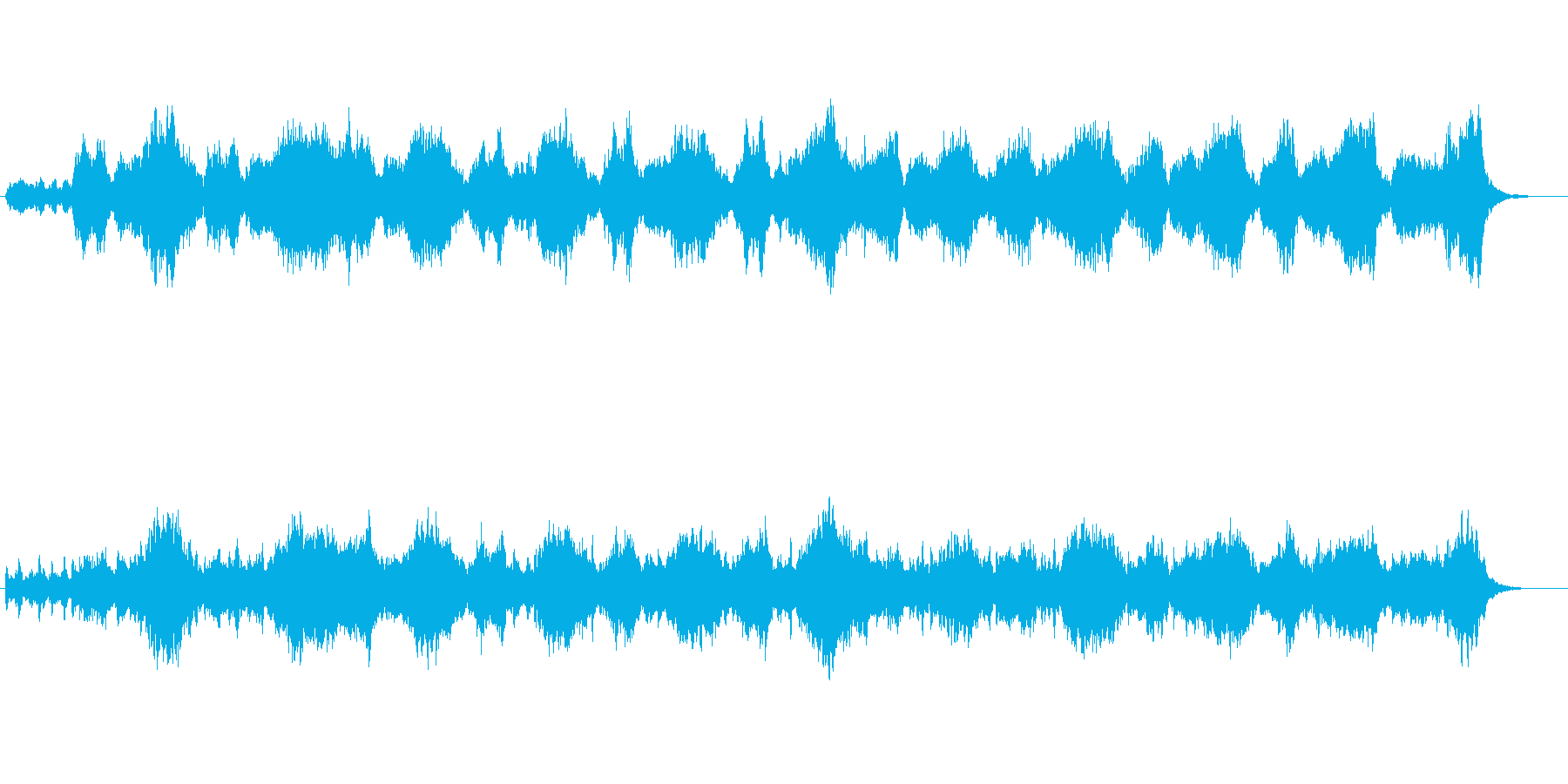 暗黒面、闇の深淵を描いたストリングス曲の再生済みの波形