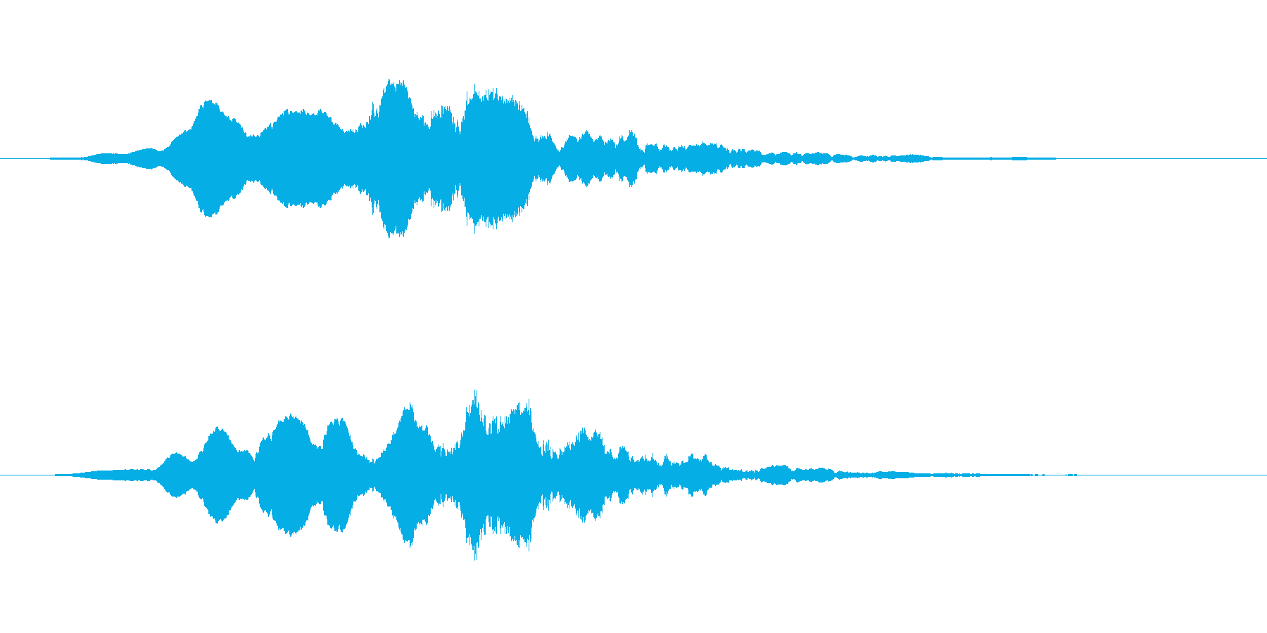ヒューーーン!通過音の再生済みの波形