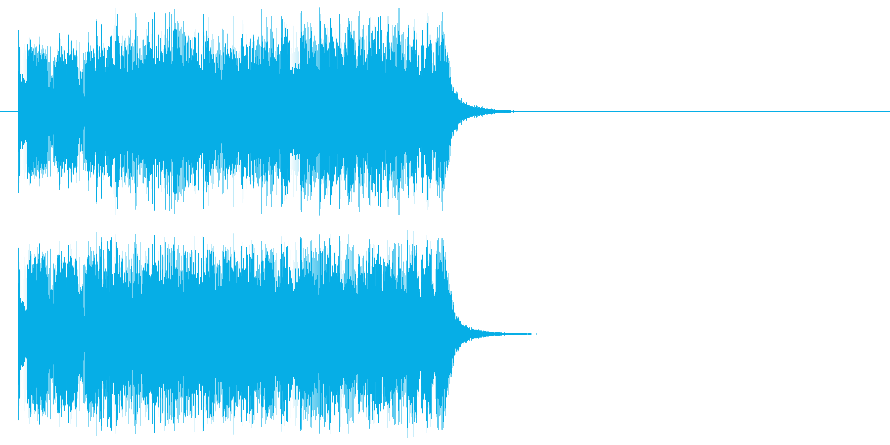 オープニング向きジングルの再生済みの波形