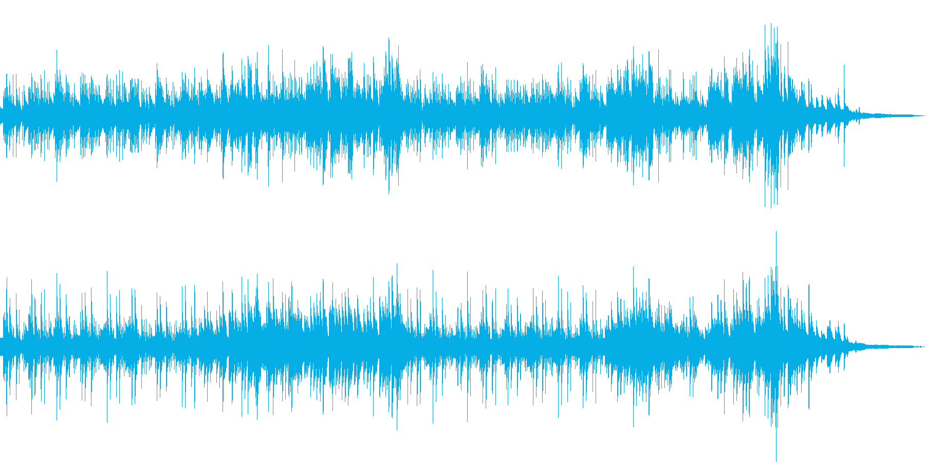 語りかけるピアノソロ(単調に・寂しげ)の再生済みの波形