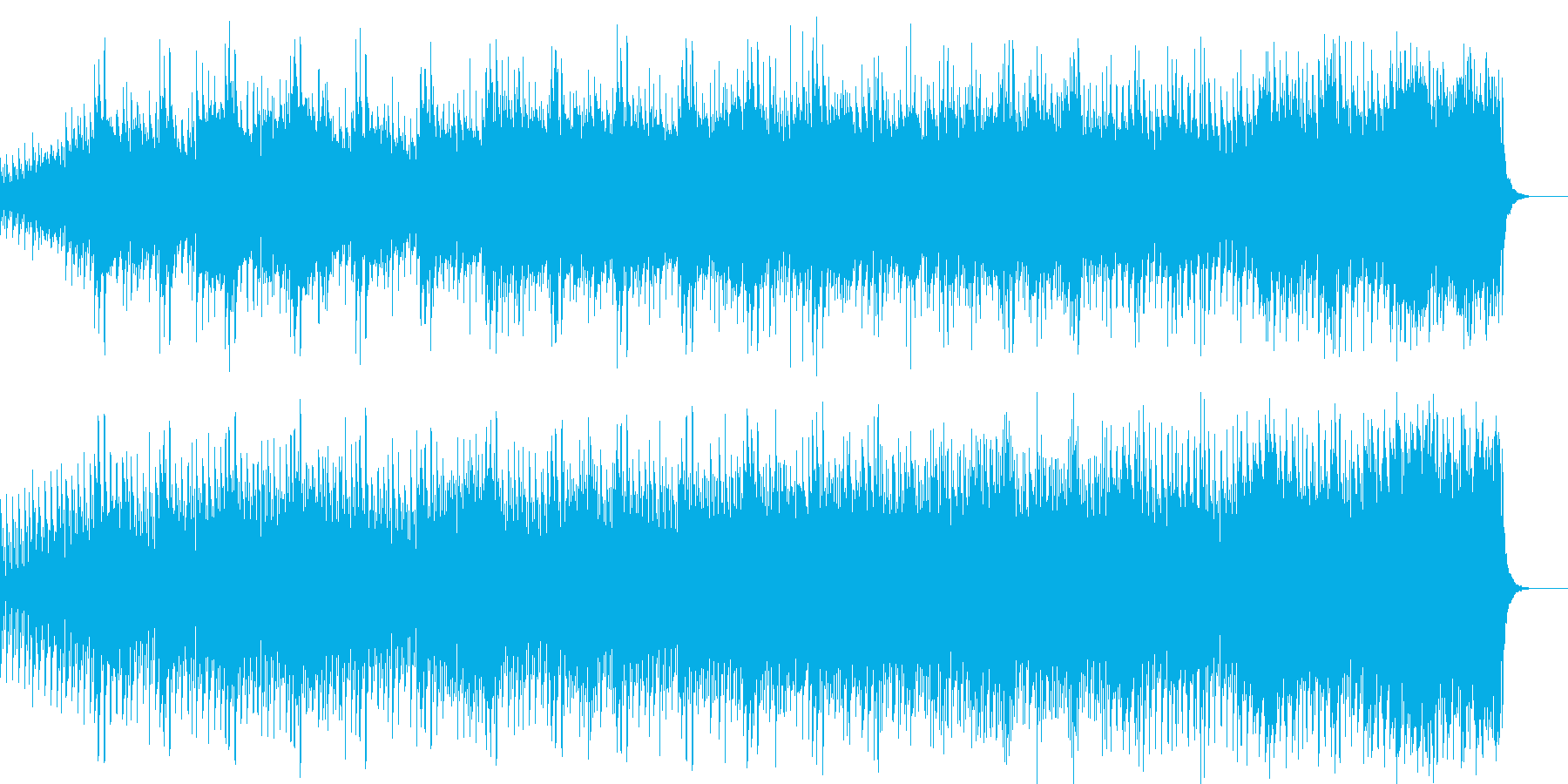 気持ちよく晴れた日に旅をするような音楽の再生済みの波形