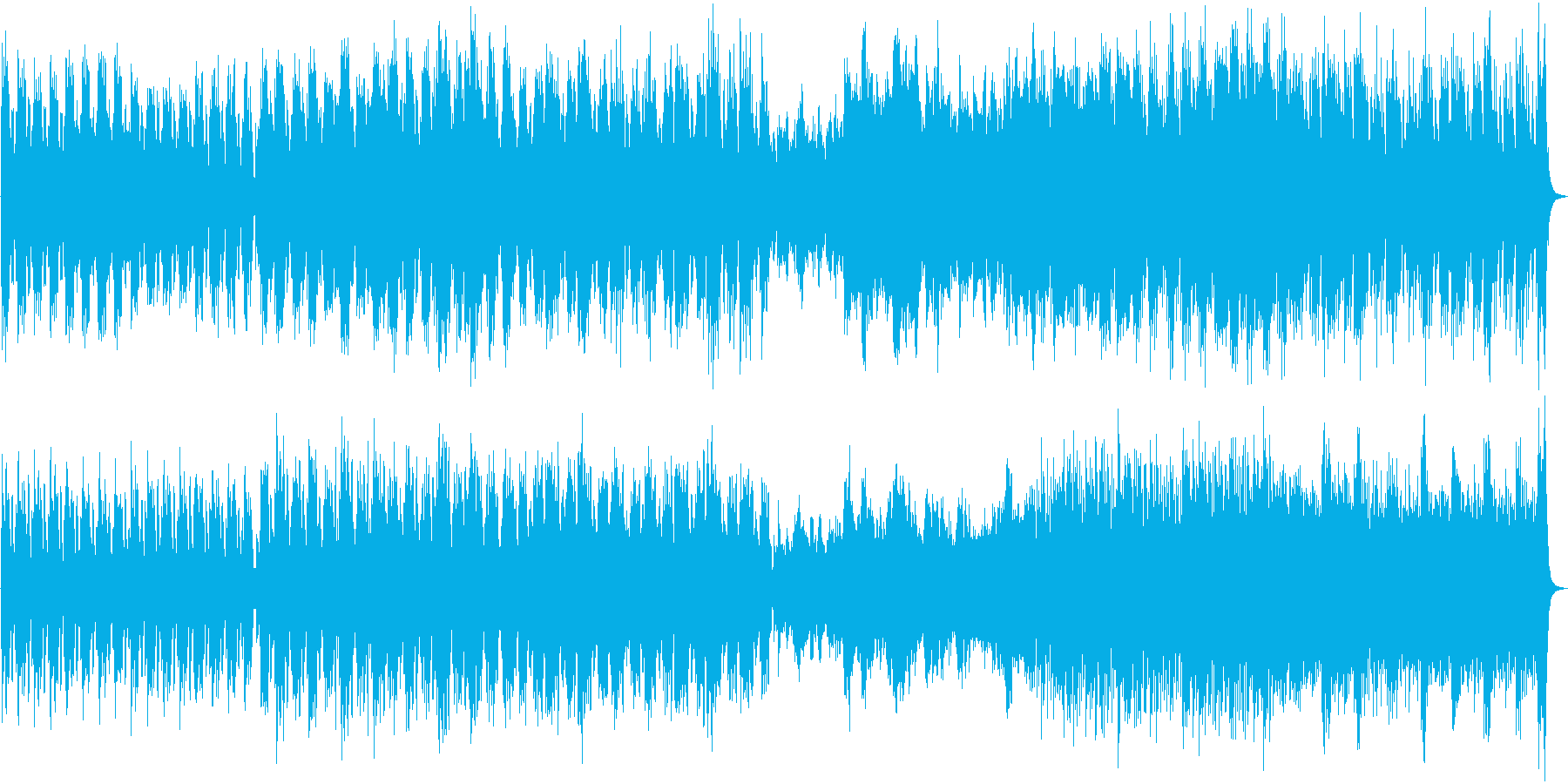 緊迫感あるソリッドなオーケストラ曲の再生済みの波形