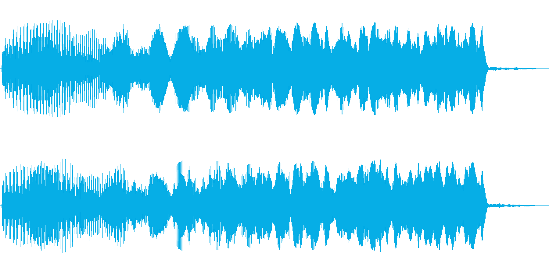 キュワーン(アップ系)の再生済みの波形