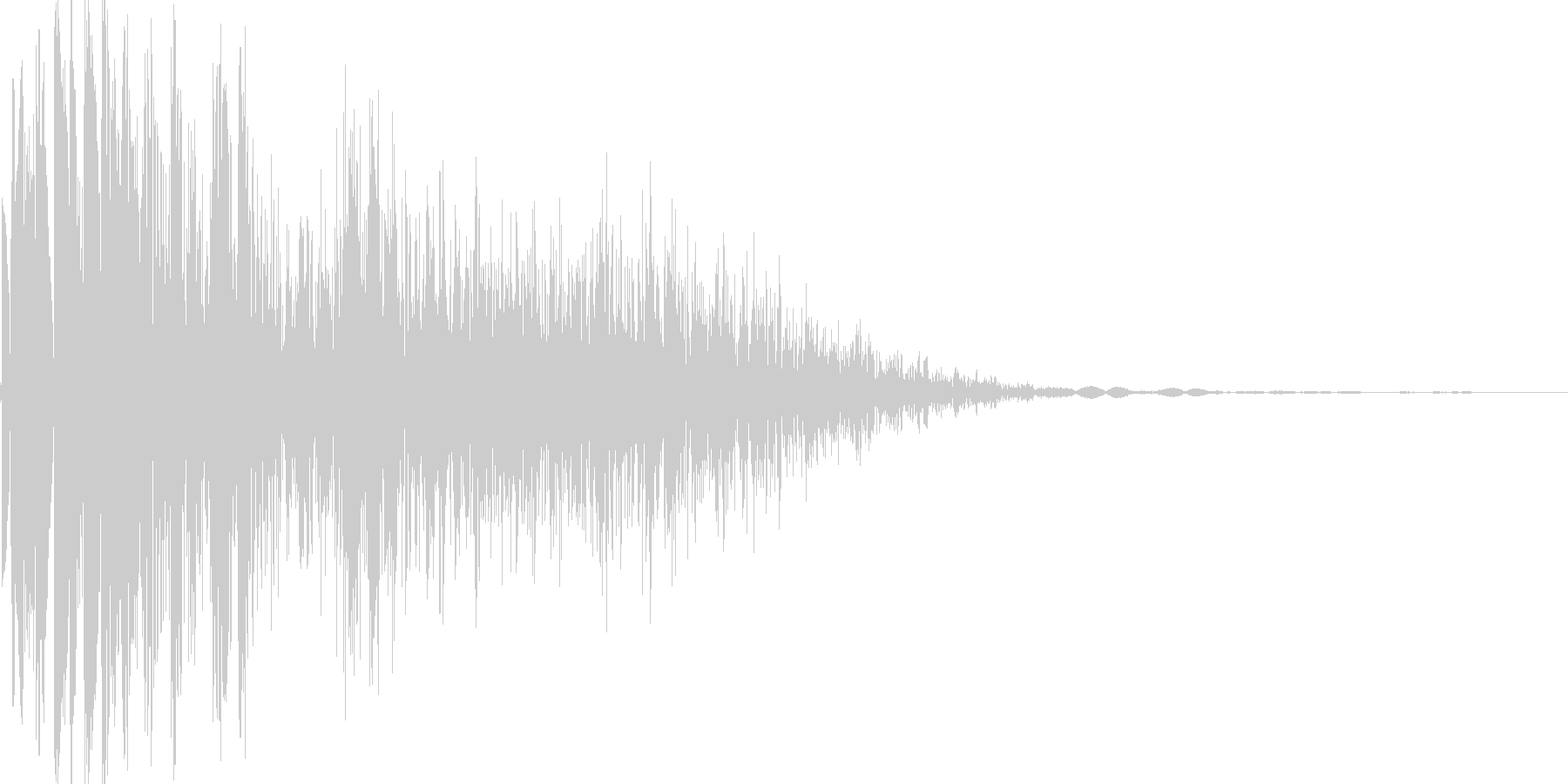 ビシッ!(衝撃音)の未再生の波形