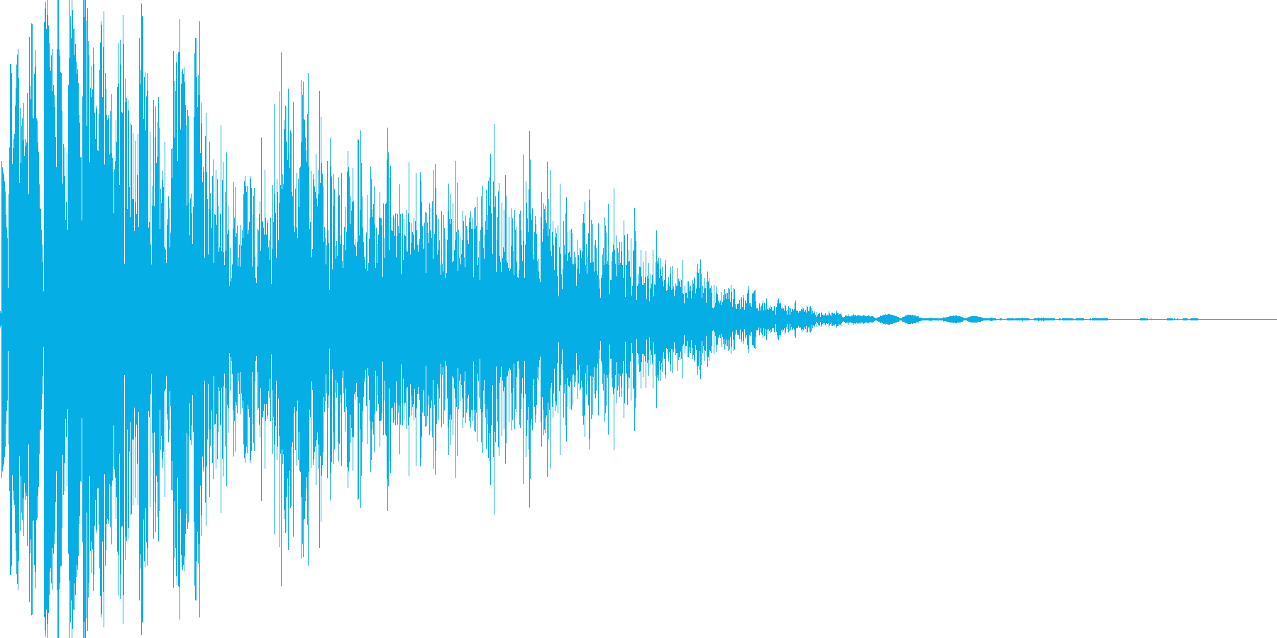 ビシッ!(衝撃音)の再生済みの波形
