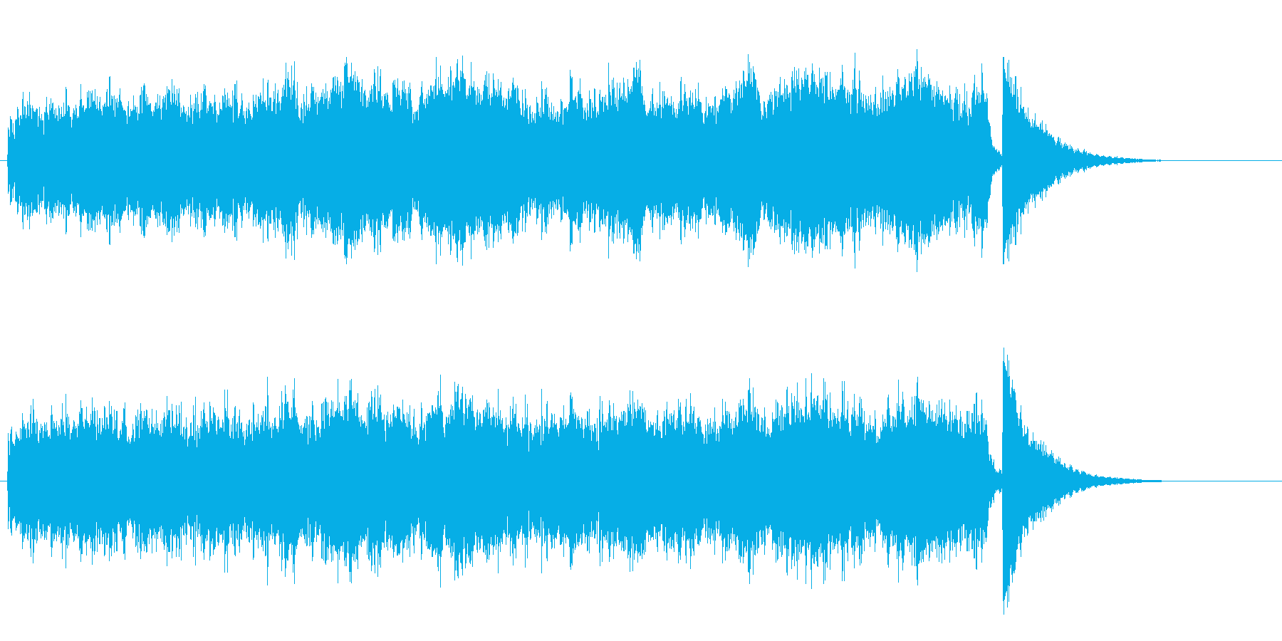 サイエンス・フィクション風環境音楽の再生済みの波形