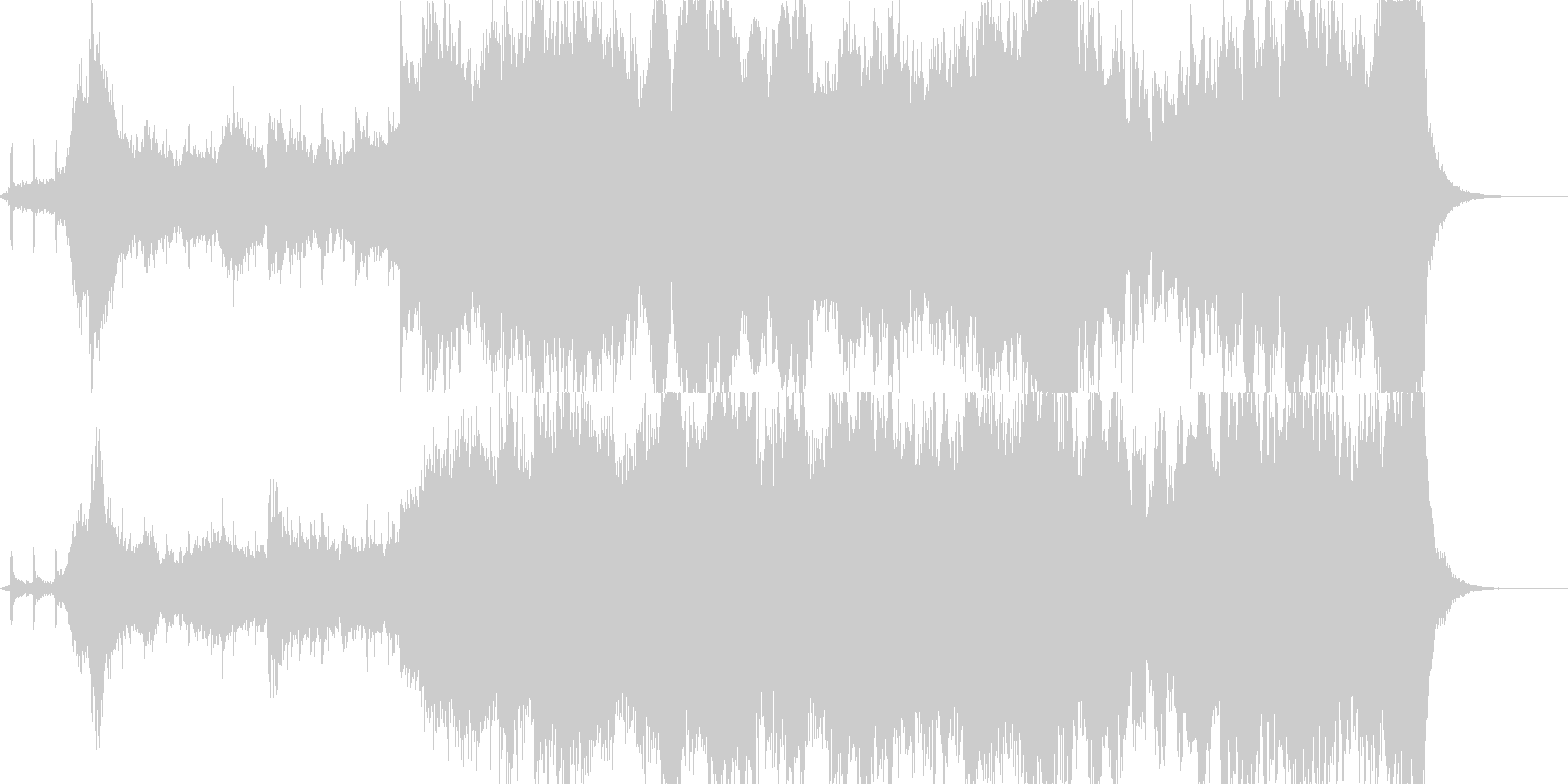 時計の運命的な音と共に入場の未再生の波形