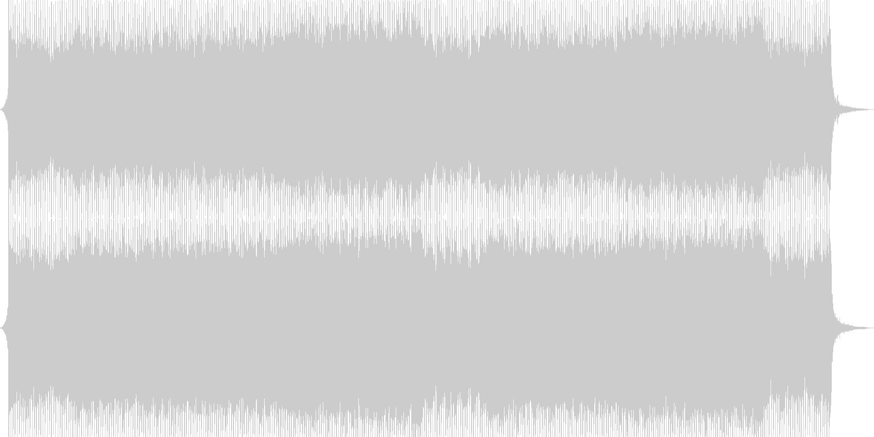 洋楽感のあるアコースティック系ハウスの未再生の波形