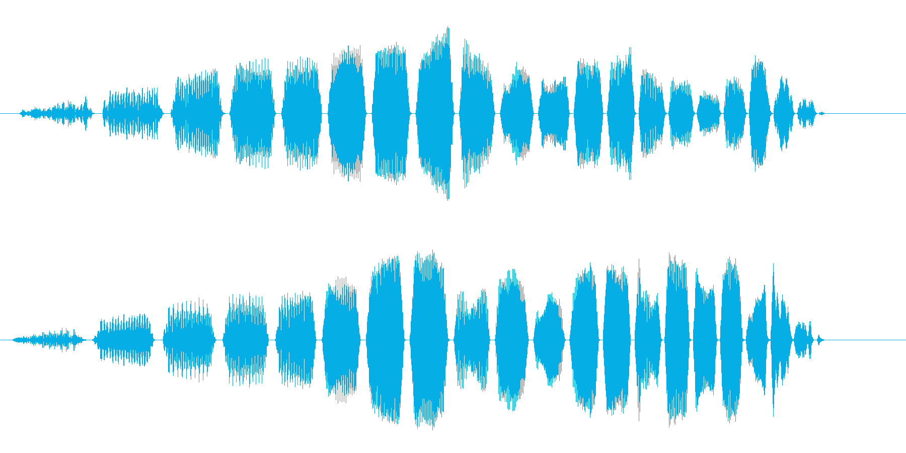 タラタラタラ〜ン(マシンが動き始める音)の再生済みの波形