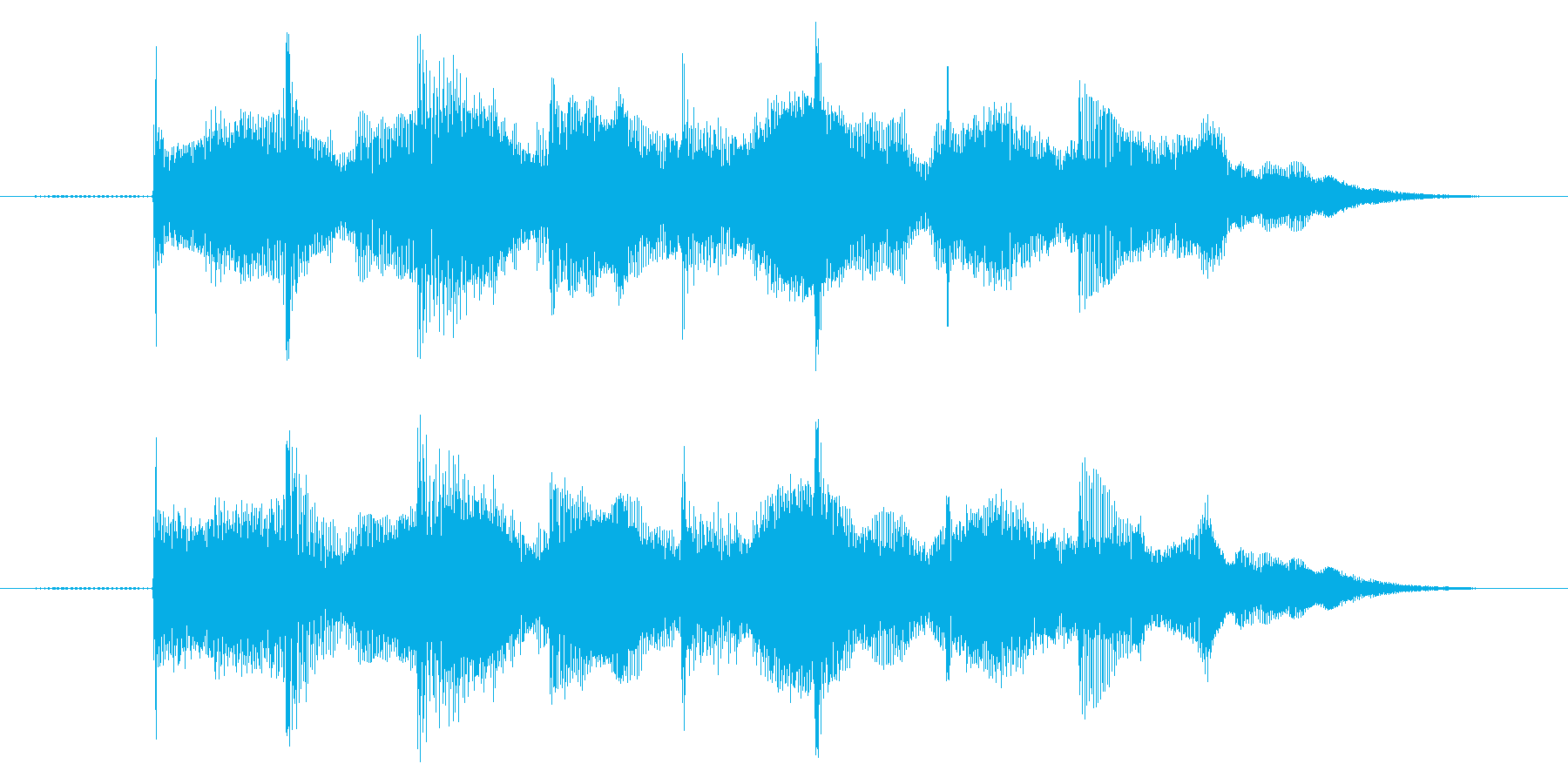 ゲームオーバー効果音 高めの音 失敗の再生済みの波形