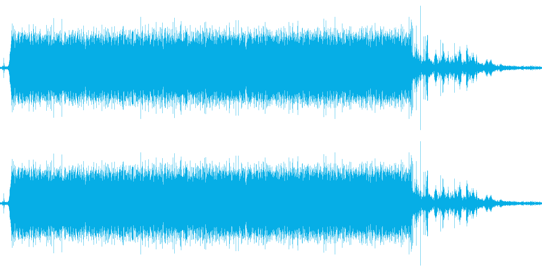 水道をひねった音「ジャー」って感じです。の再生済みの波形