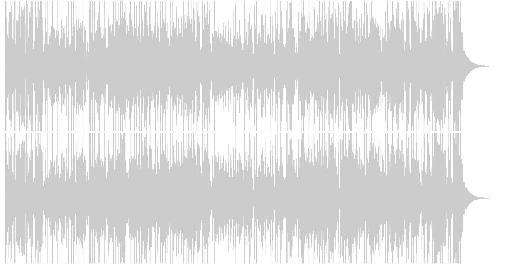 はかたソングの未再生の波形