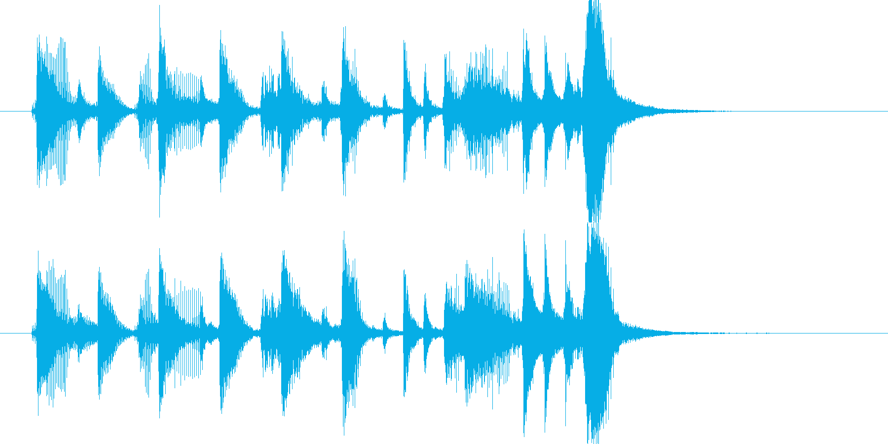 おもちゃの世界のかわいい行進曲・6秒版の再生済みの波形