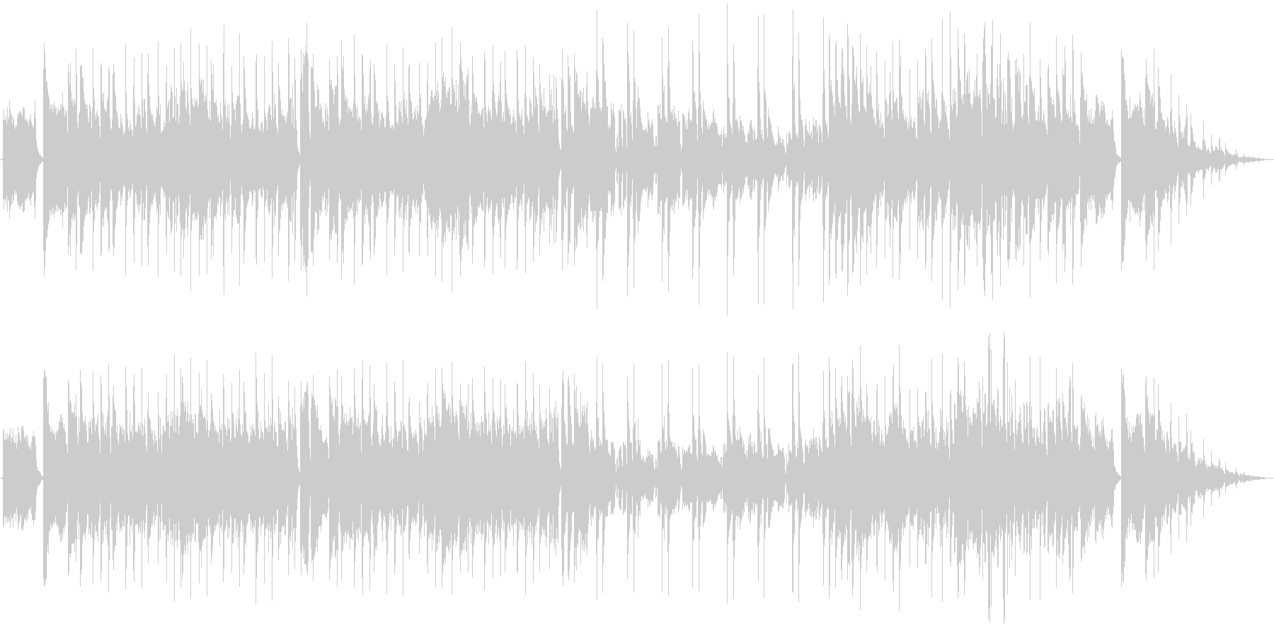 爽やかなフュージョン系の曲です。繰り返…の未再生の波形