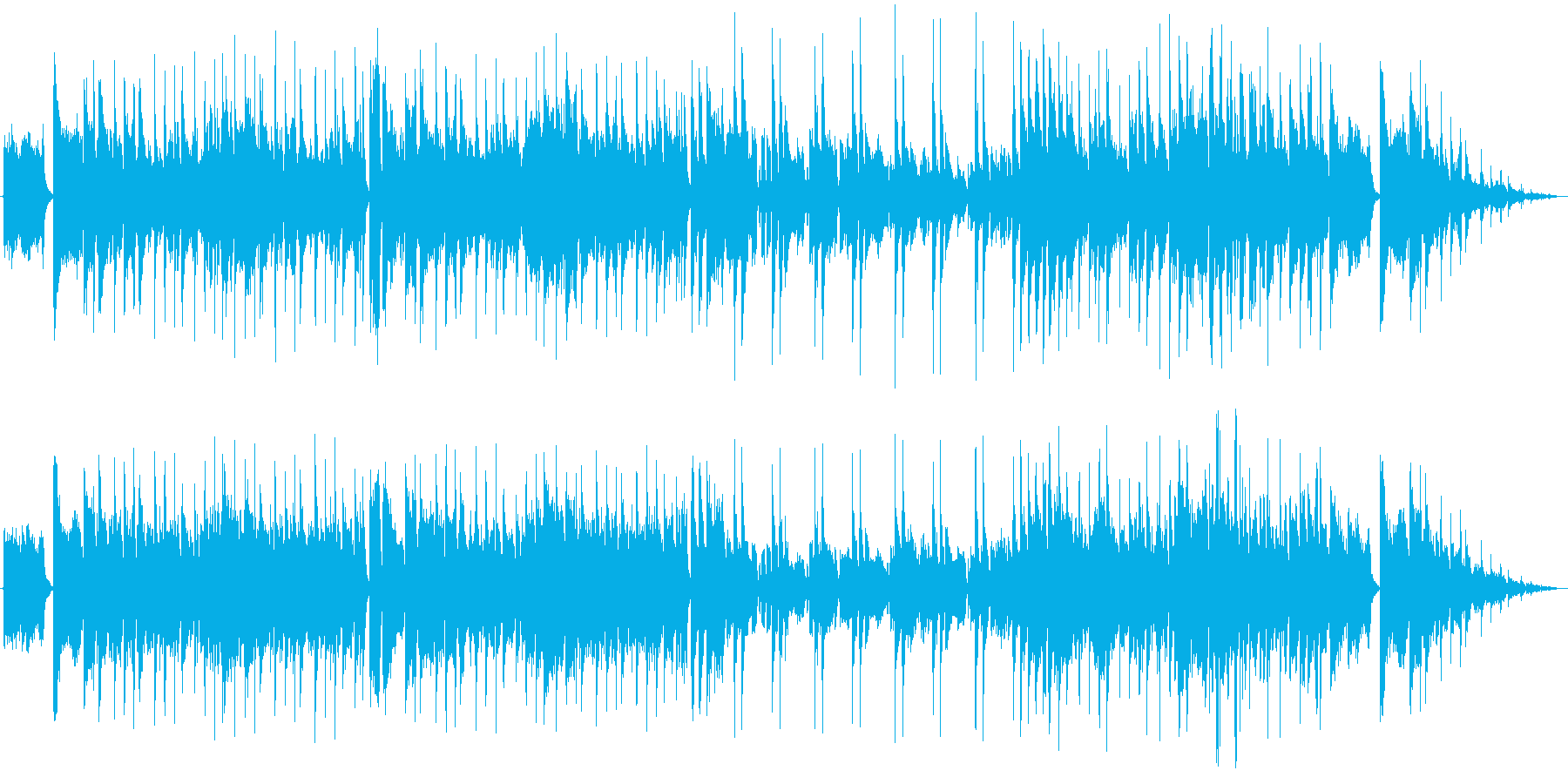 爽やかなフュージョン系の曲です。繰り返…の再生済みの波形