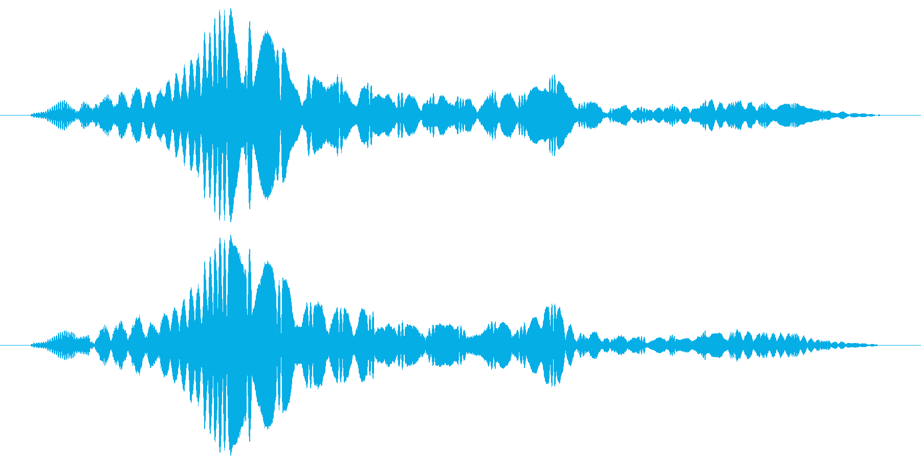 ふぃーんと言う音です。の再生済みの波形