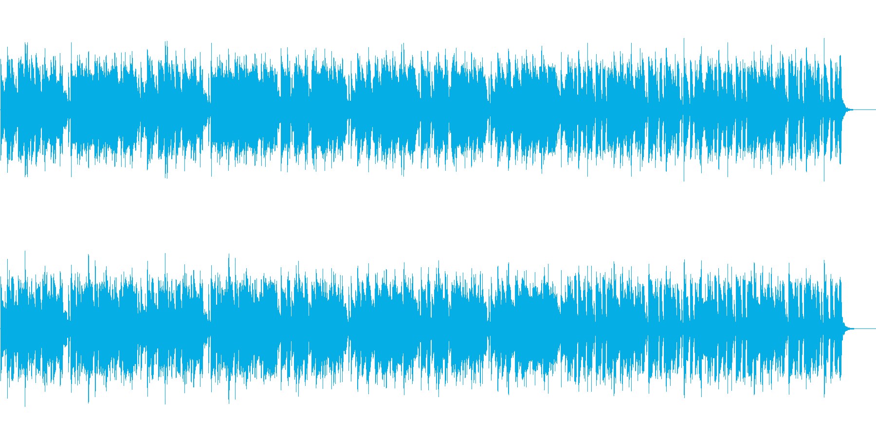 ほのぼのした日常のポップスの再生済みの波形